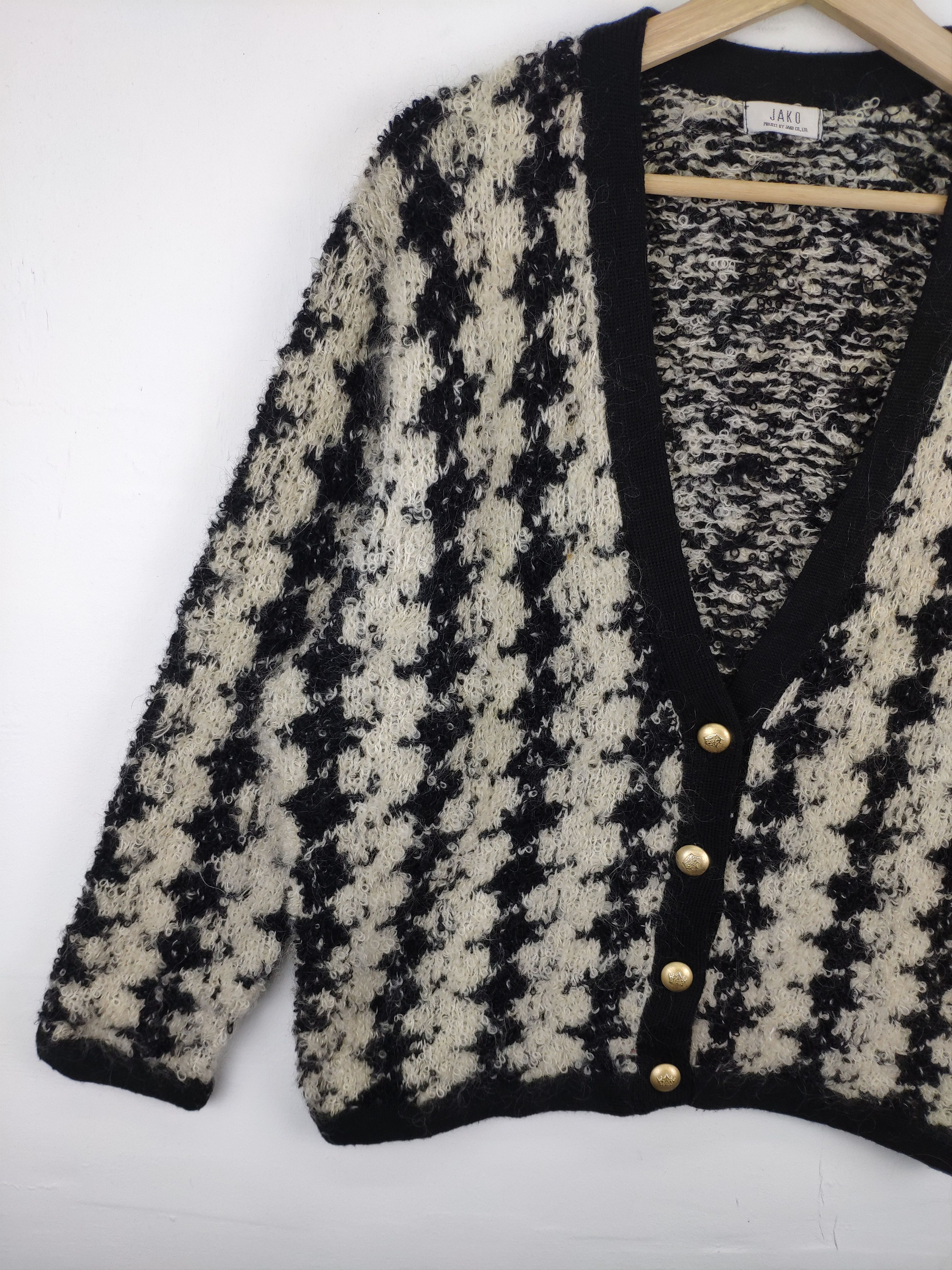 Japanese Brand Fuzzy Mohair Style Cardigan Sweater issey miyake style Size L / US 10 / IT 46 - 7 Thumbnail