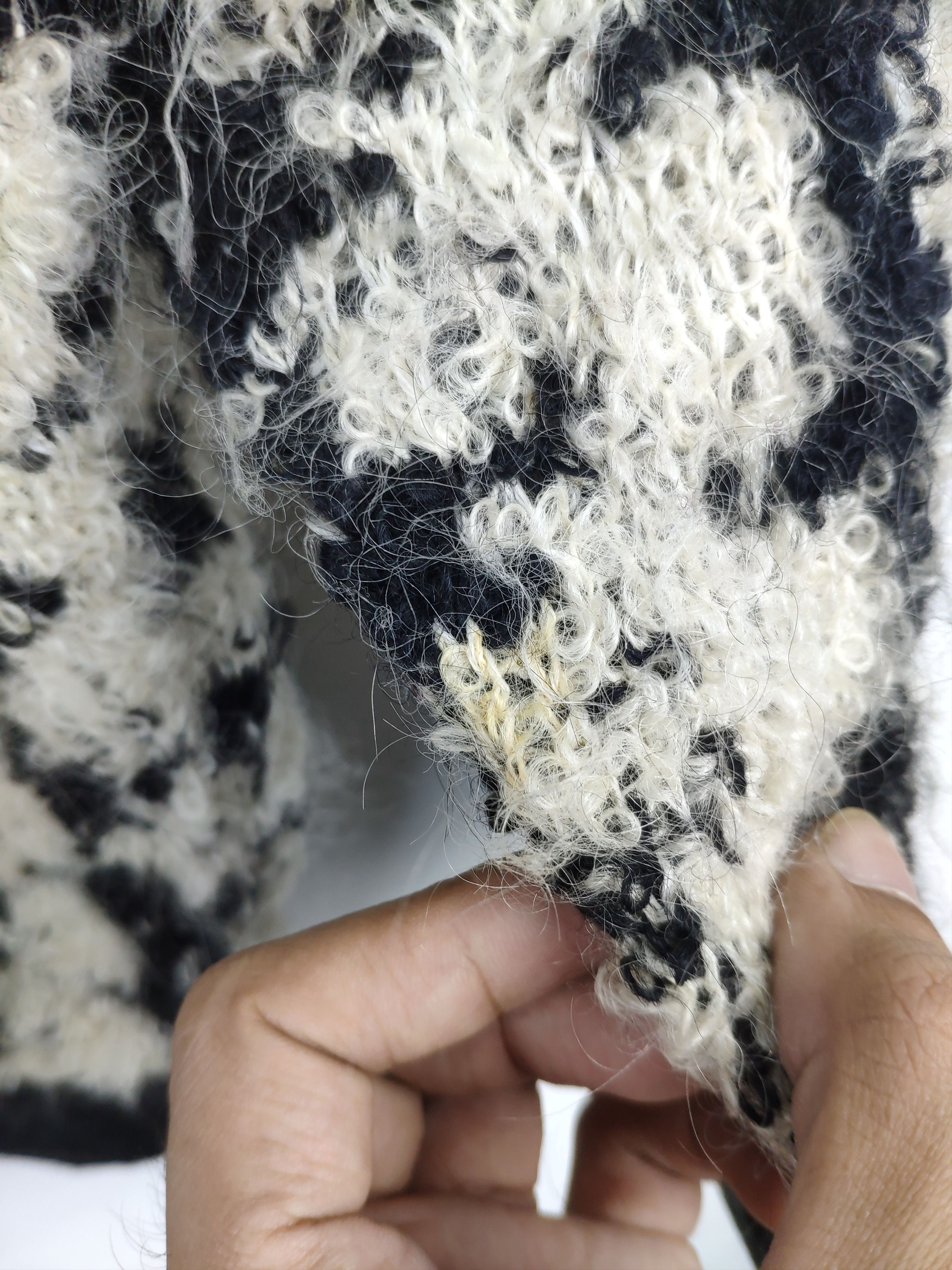 Japanese Brand Fuzzy Mohair Style Cardigan Sweater issey miyake style Size L / US 10 / IT 46 - 10 Thumbnail