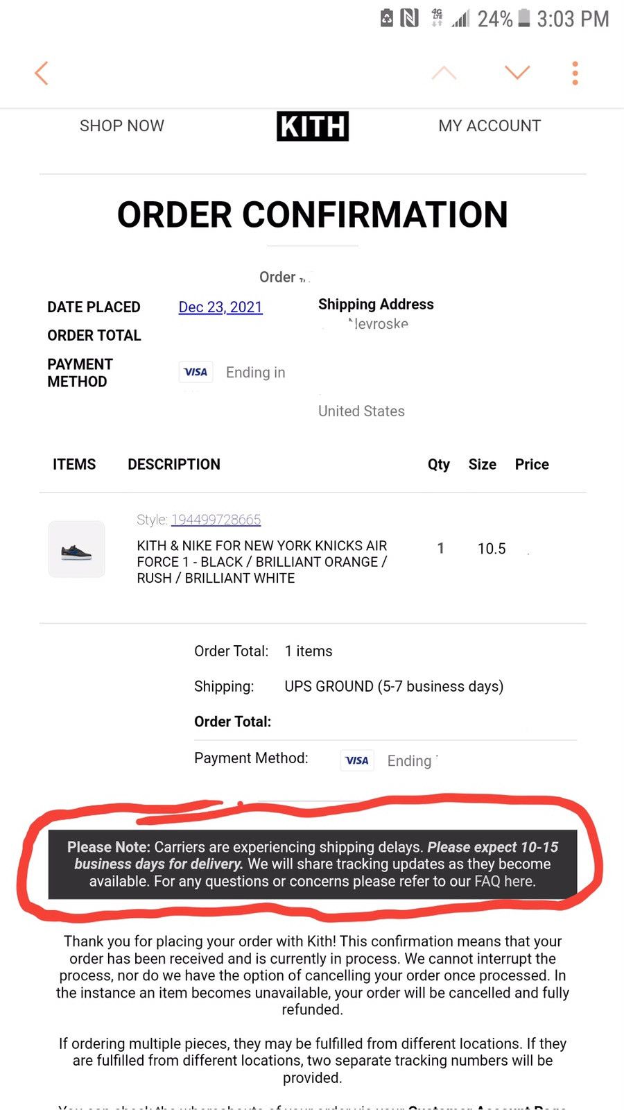 Kith × Nike Kith x Nike for New York Knicks Air Force 1 Size US 10.5 / EU 43-44 - 11 Thumbnail
