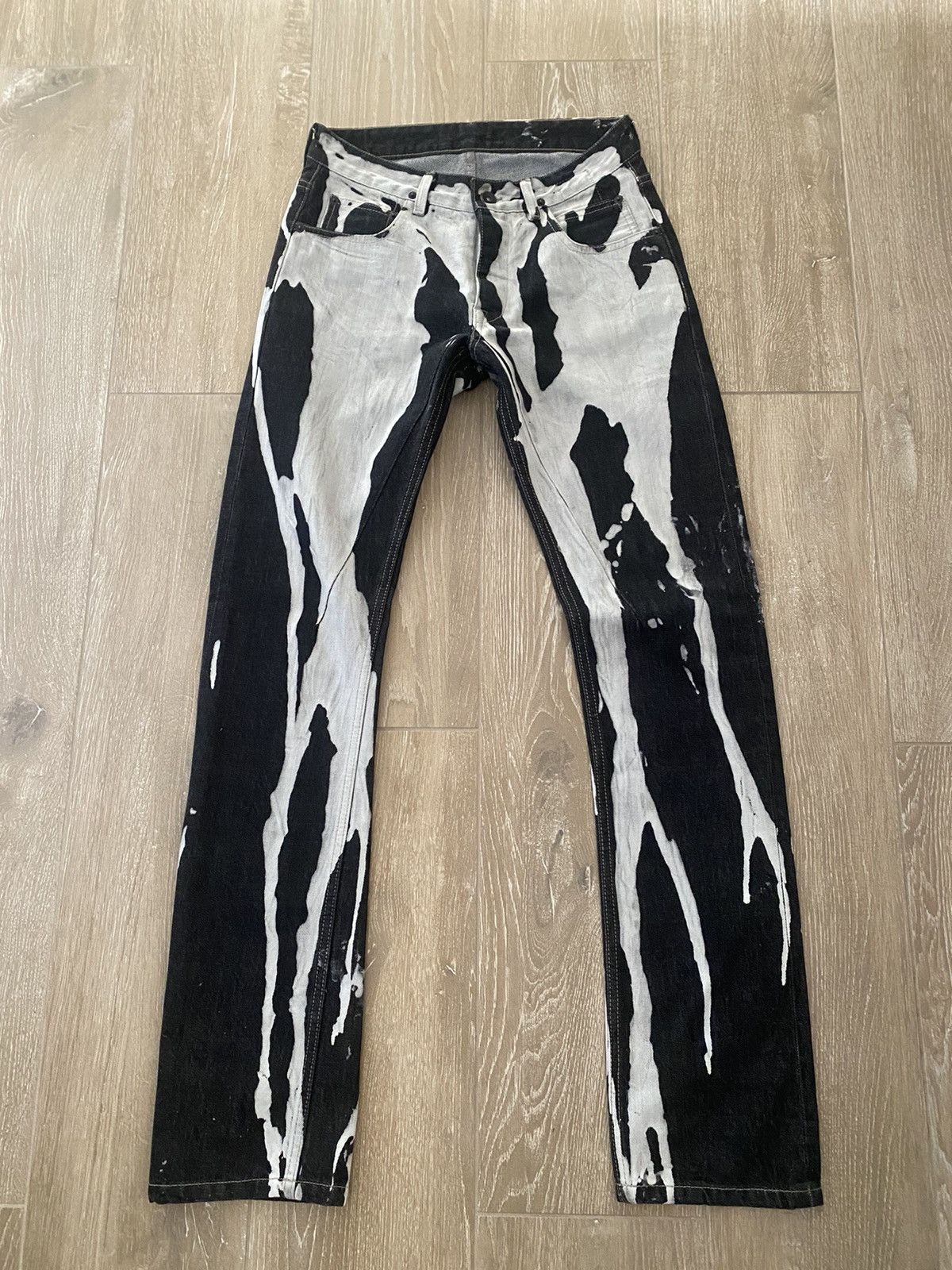 Rick Owens DRKSHDW BLEACH VOMIT デニム