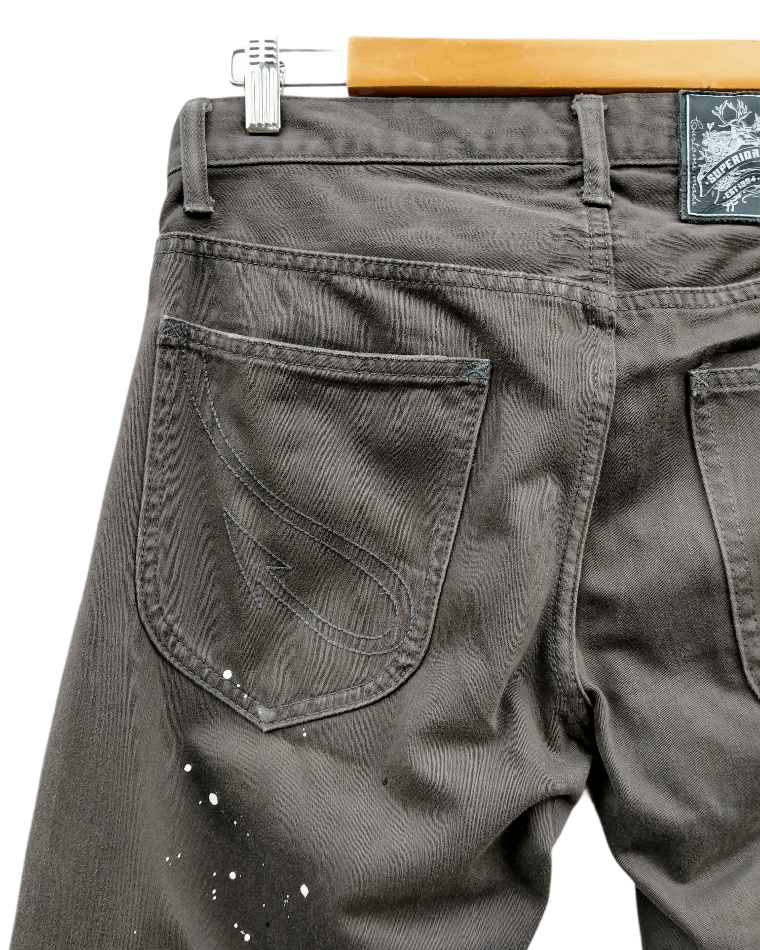 Neighborhood Rare!! Rats x Neighborhood Distressed Paint Splatter Pants Size US 31 - 16 Thumbnail