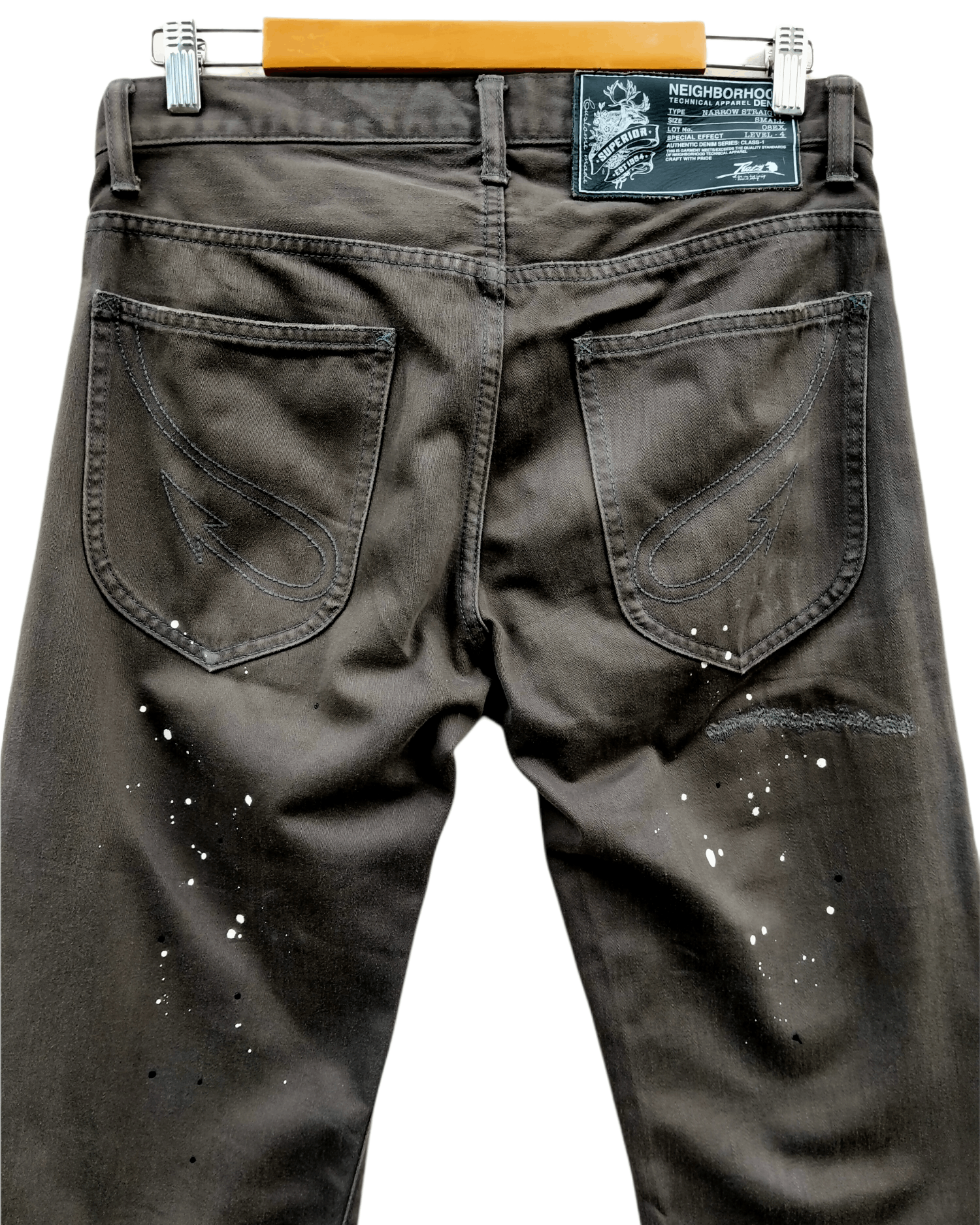 Neighborhood Rare!! Rats x Neighborhood Distressed Paint Splatter Pants Size US 31 - 12 Thumbnail