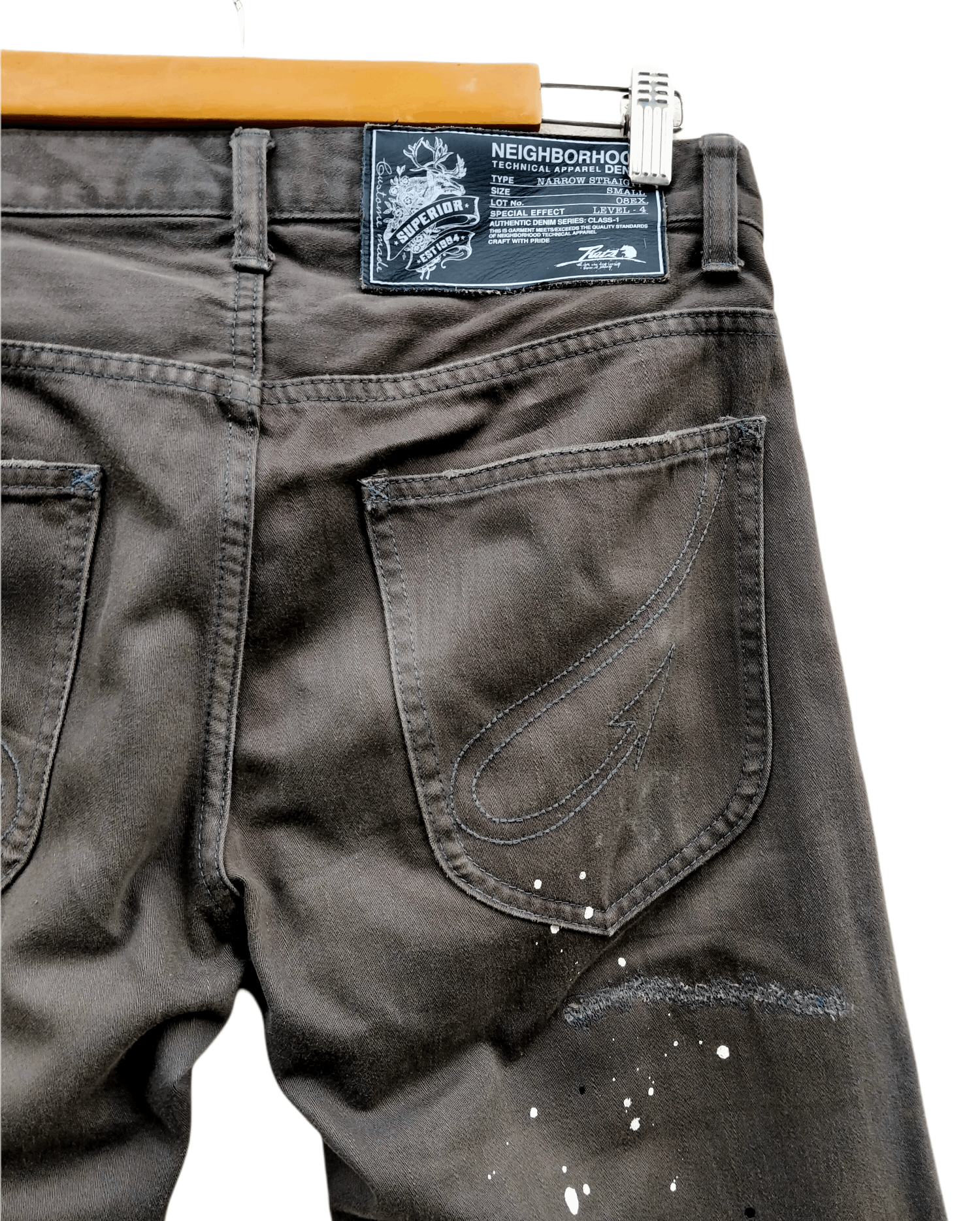 Neighborhood Rare!! Rats x Neighborhood Distressed Paint Splatter Pants Size US 31 - 13 Thumbnail