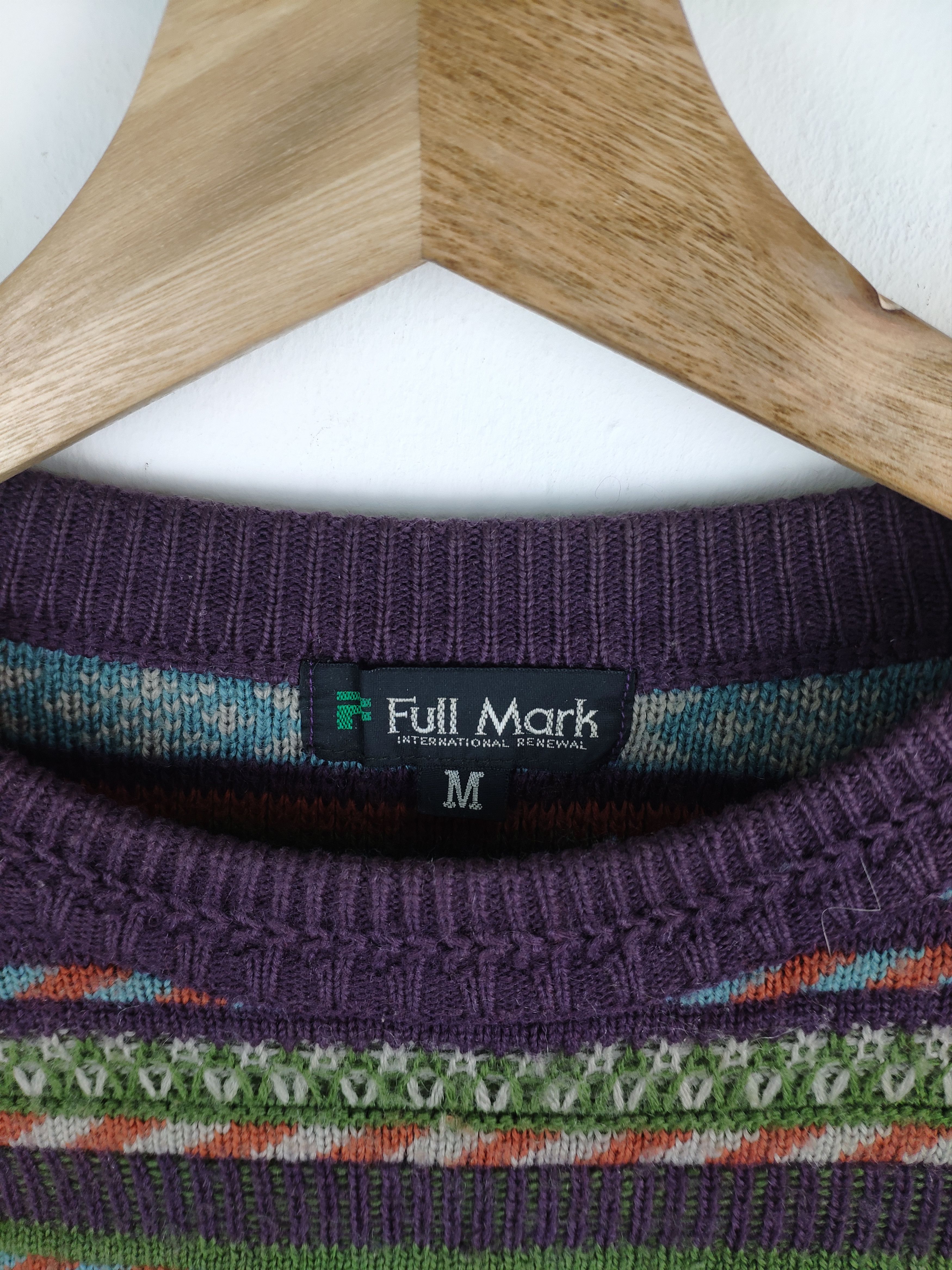 Aran Isles Knitwear × Japanese Brand Steal 💥 Vintage Coloured Cable Knit Sweater Coogi Style Size US M / EU 48-50 / 2 - 4 Thumbnail
