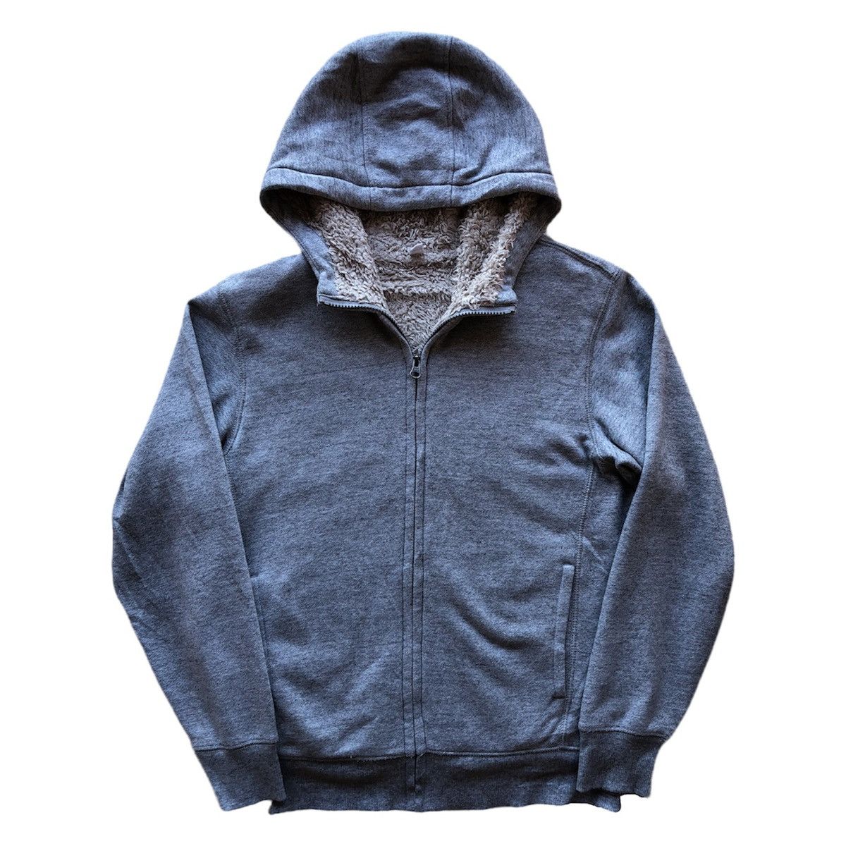 Japanese Brand Uniqlo Sweater Zipper Hoodie Sherpa Fleece Lining Size US M / EU 48-50 / 2 - 1 Thumbnail