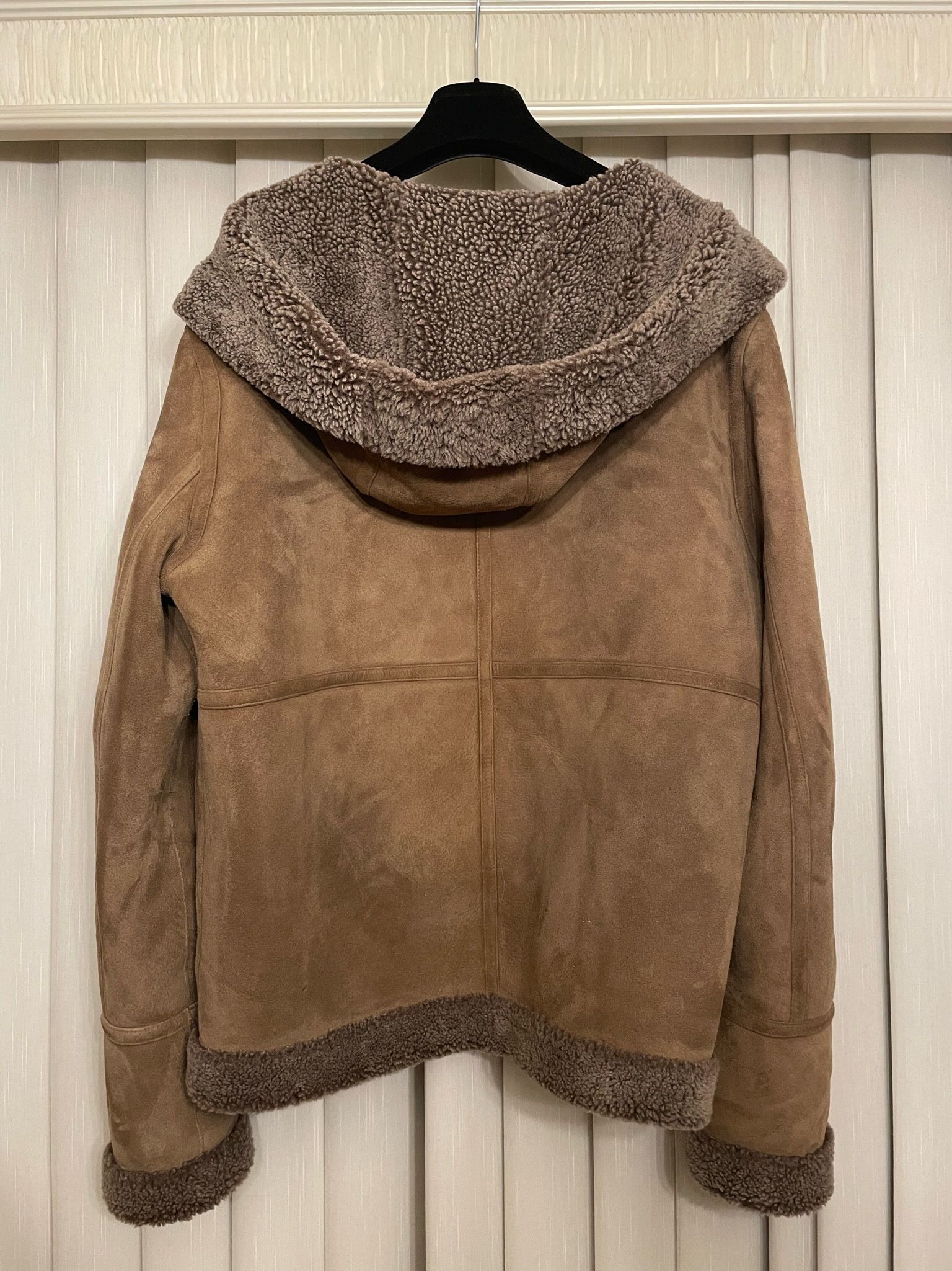 Yves Salomon Shearling Fully Lined Hooded Zip Jacket Coat 48 50 52 Size US M / EU 48-50 / 2 - 4 Thumbnail