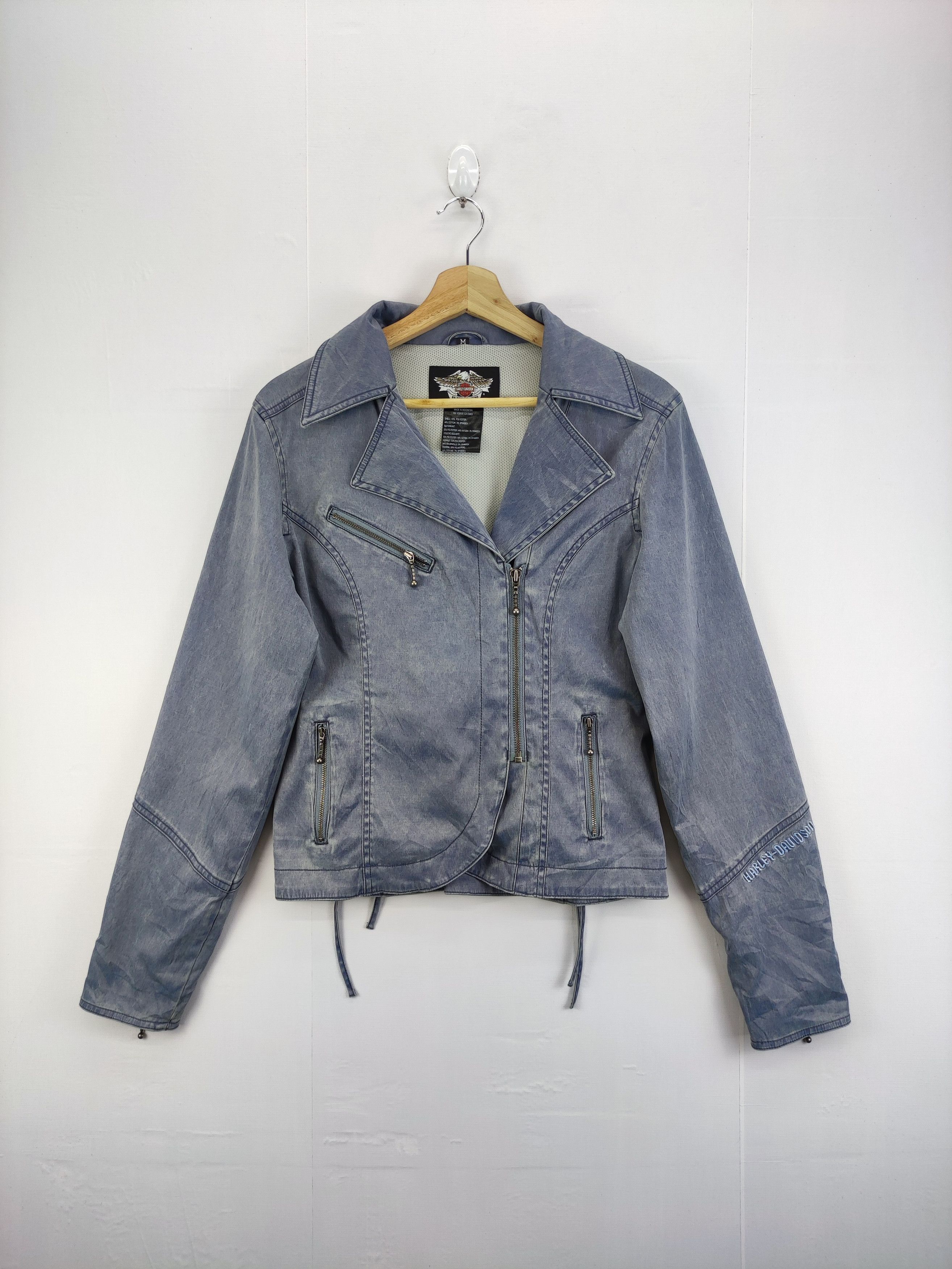 Harley Davidson Vintage Harley Davidson Bike Jacket Zipper Size US M / EU 48-50 / 2 - 1 Thumbnail