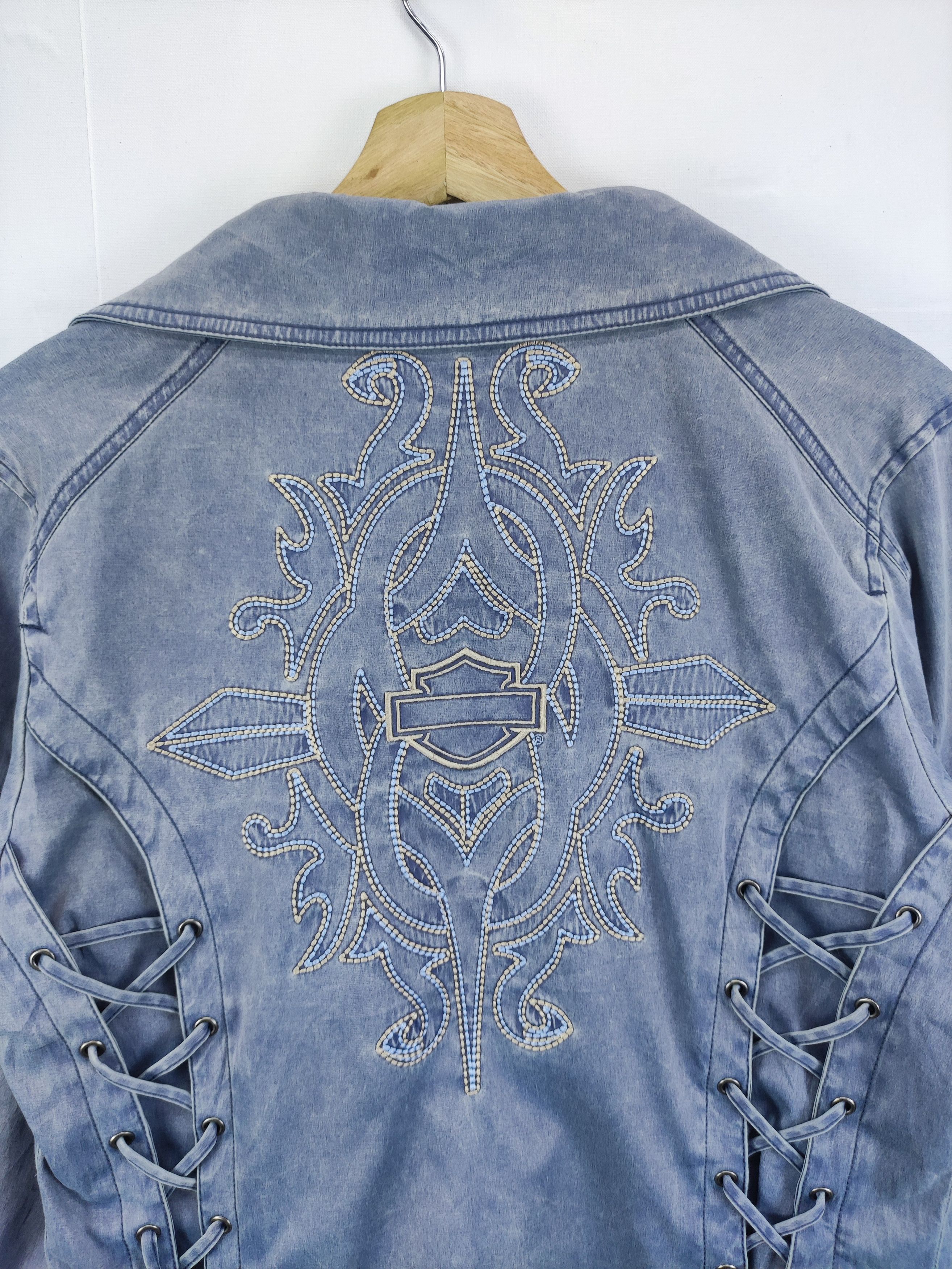 Harley Davidson Vintage Harley Davidson Bike Jacket Zipper Size US M / EU 48-50 / 2 - 13 Thumbnail