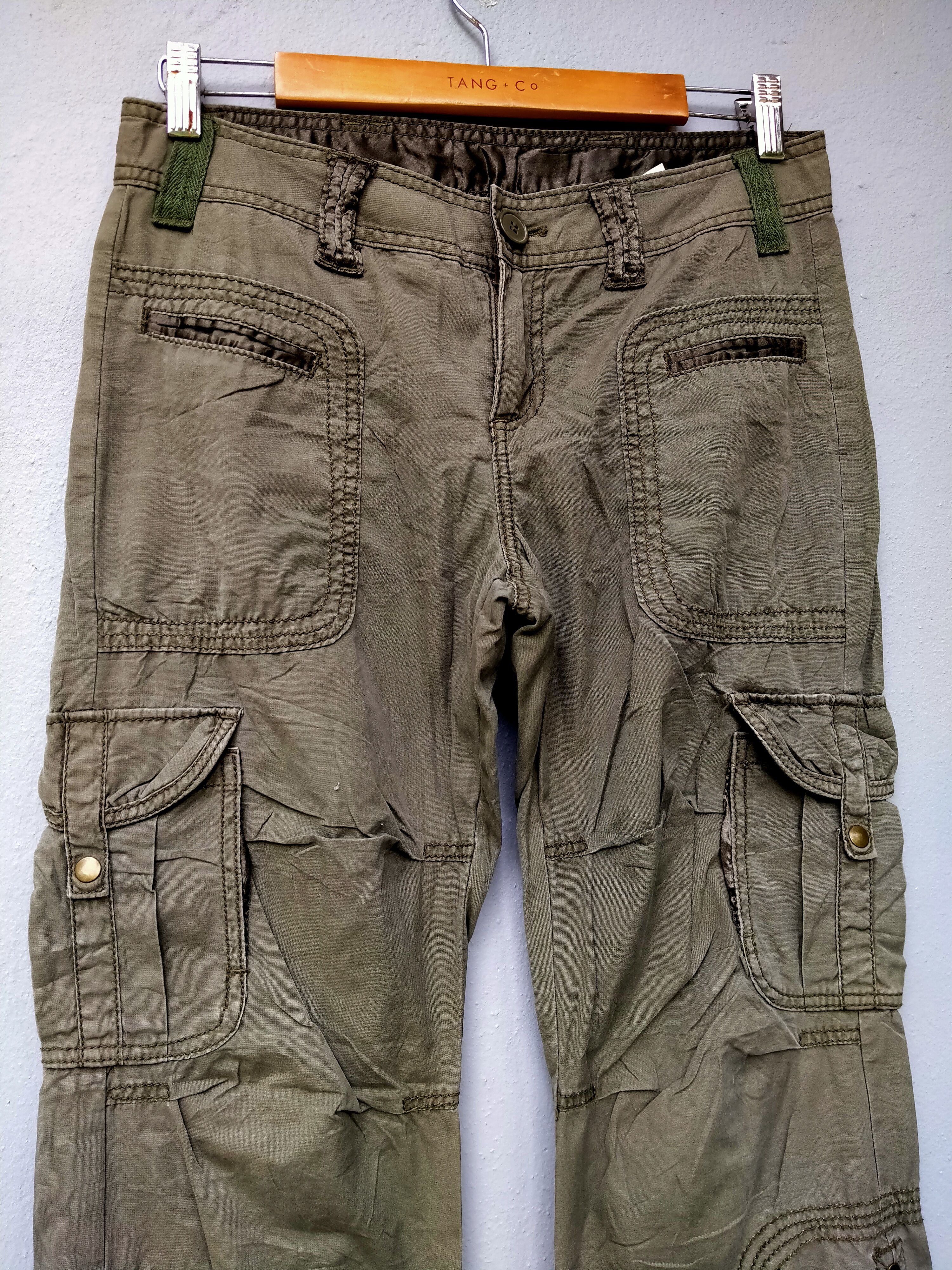 Michel Klein Vintage Michel Klein Cargo Parachute Drawstring Trouser Pant Size US 31 - 4 Thumbnail