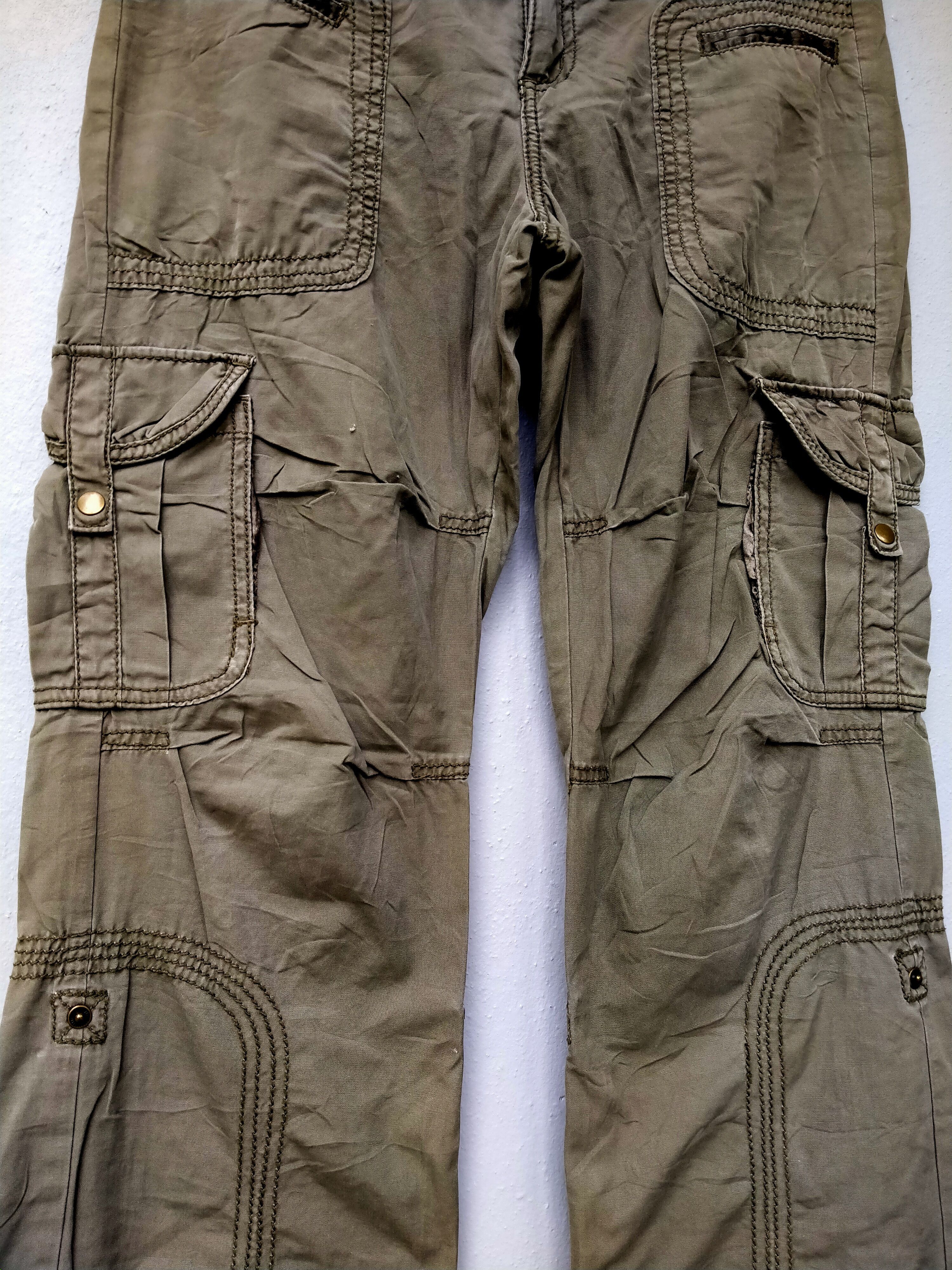 Michel Klein Vintage Michel Klein Cargo Parachute Drawstring Trouser Pant Size US 31 - 5 Thumbnail