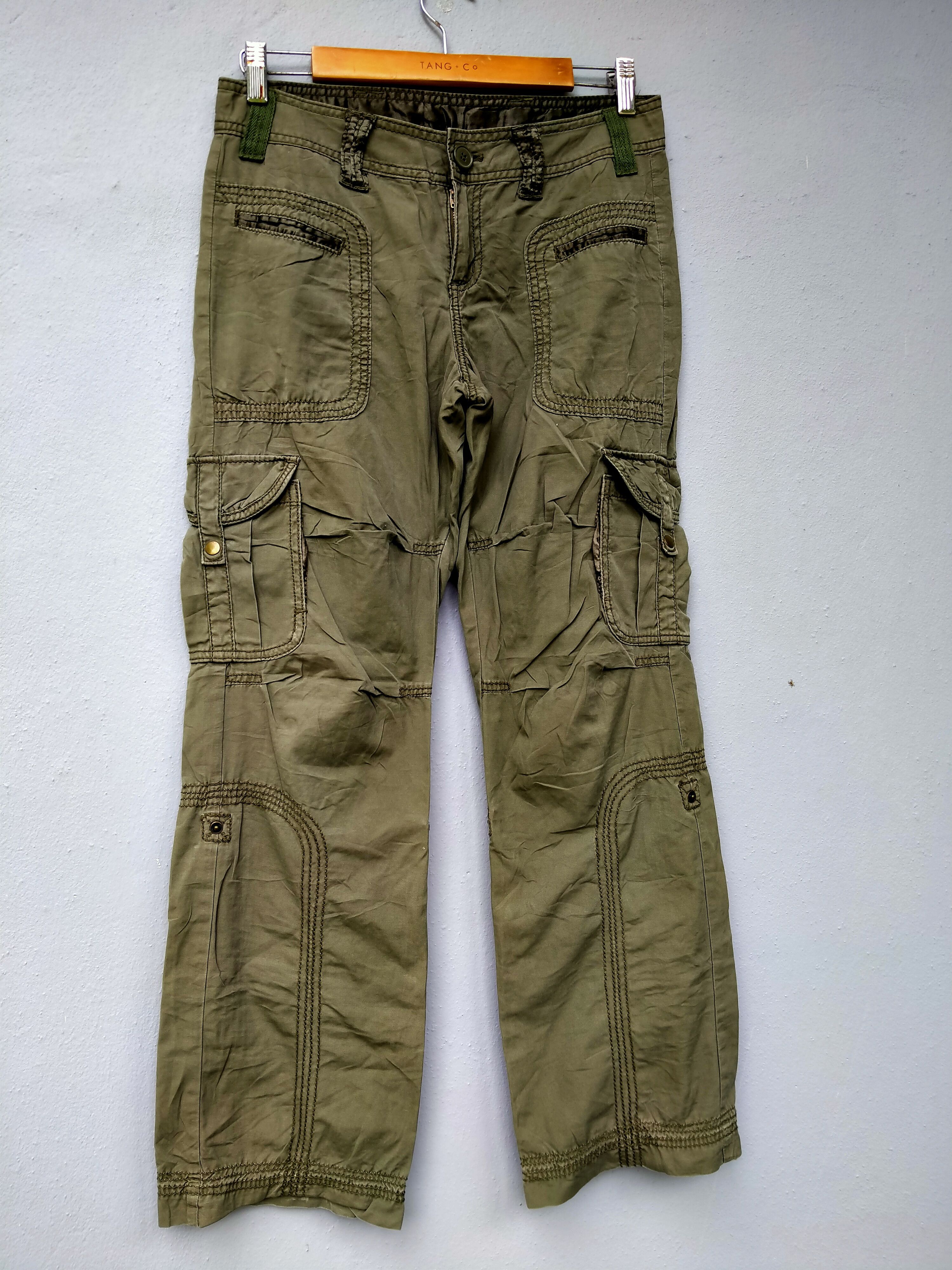 Michel Klein Vintage Michel Klein Cargo Parachute Drawstring Trouser Pant Size US 31 - 2 Thumbnail