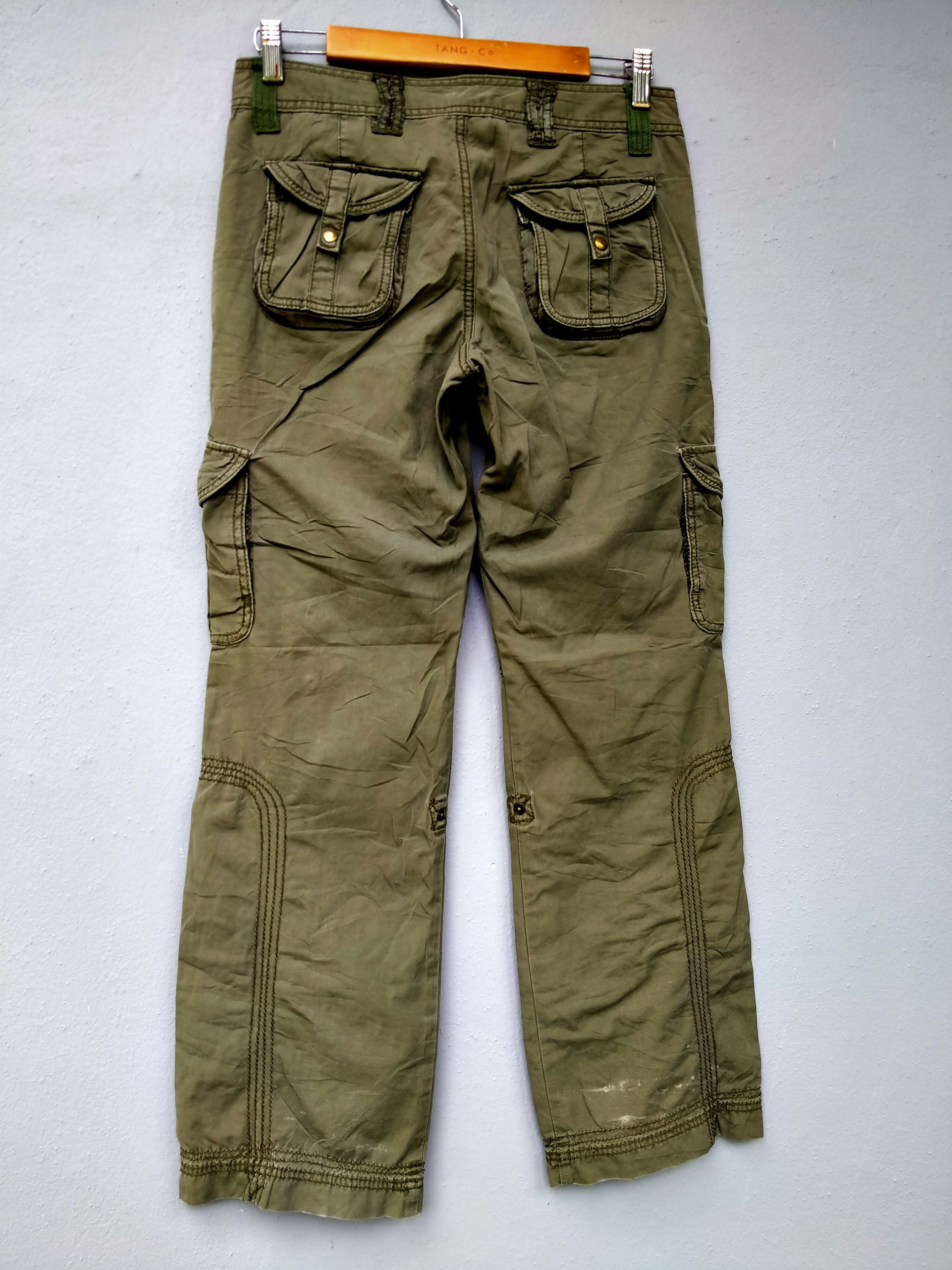 Michel Klein Vintage Michel Klein Cargo Parachute Drawstring Trouser Pant Size US 31 - 3 Thumbnail