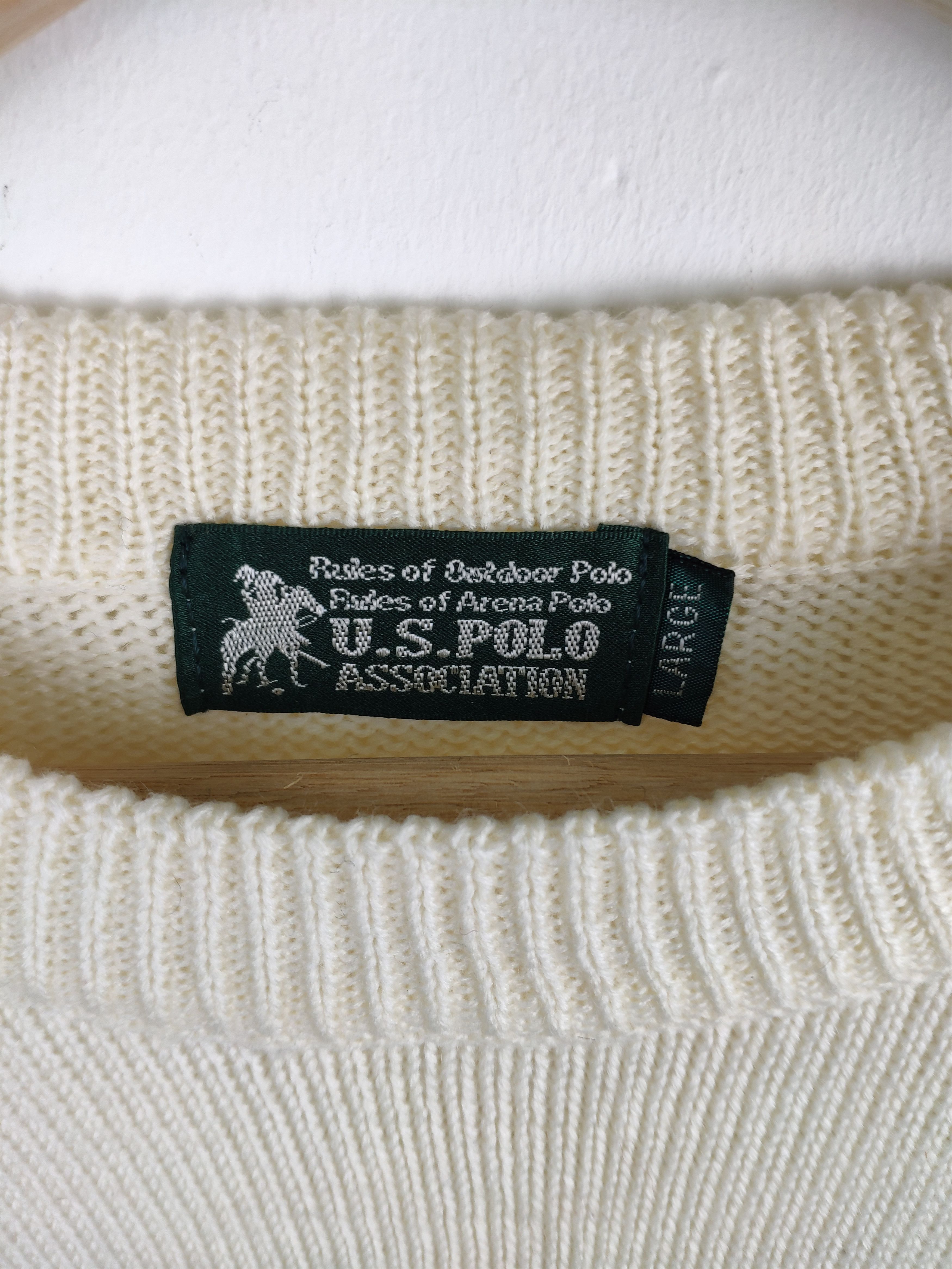 Aran Isles Knitwear × U.S. Polo Assn. × Vintage Polo Wool Knit Sweater US Polo Association Size US L / EU 52-54 / 3 - 4 Thumbnail