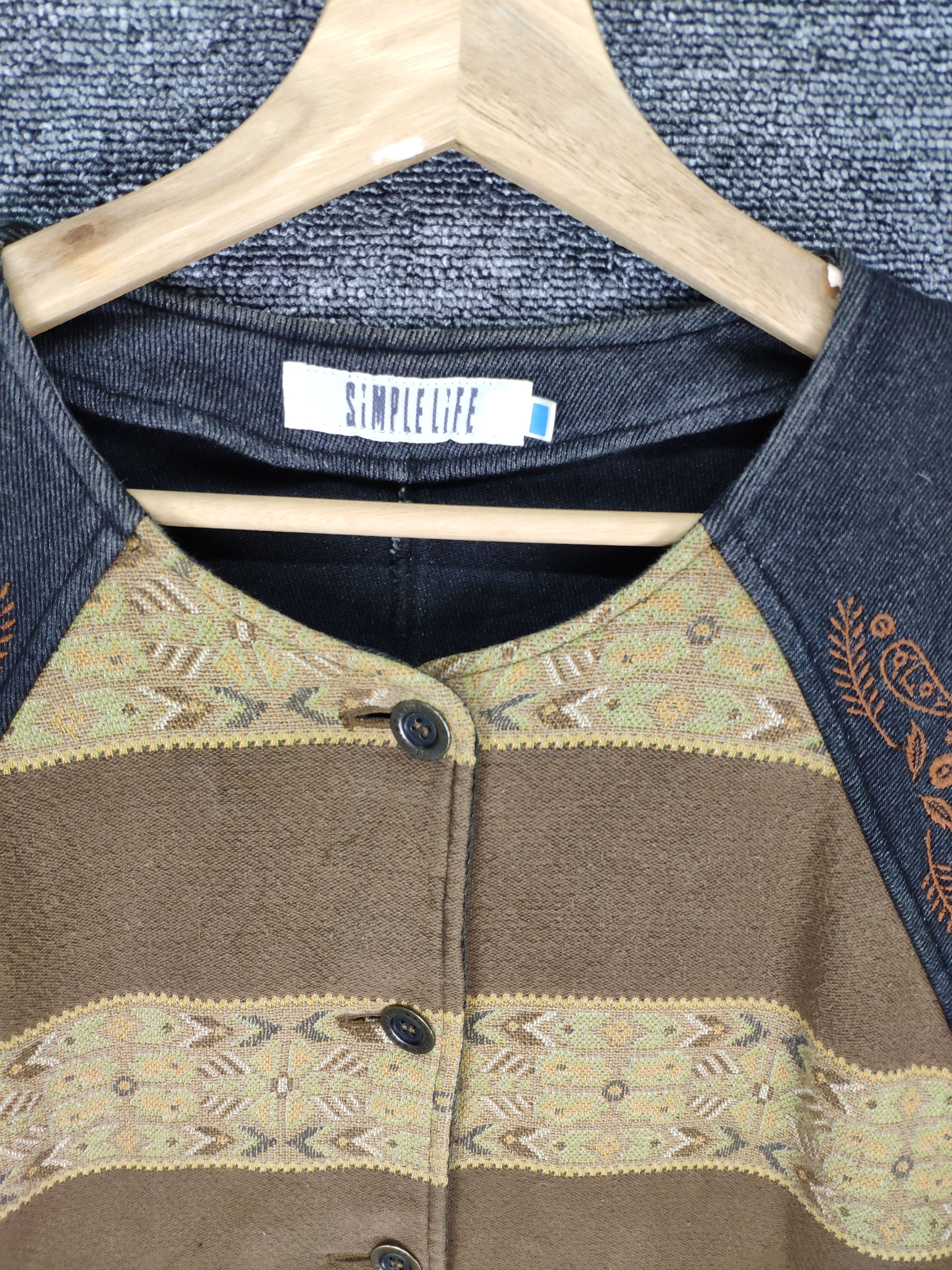 Japanese Brand × Vintage Steal 💥 Vintage Knit Cardigan Native Style Simple Life Size US M / EU 48-50 / 2 - 4 Thumbnail