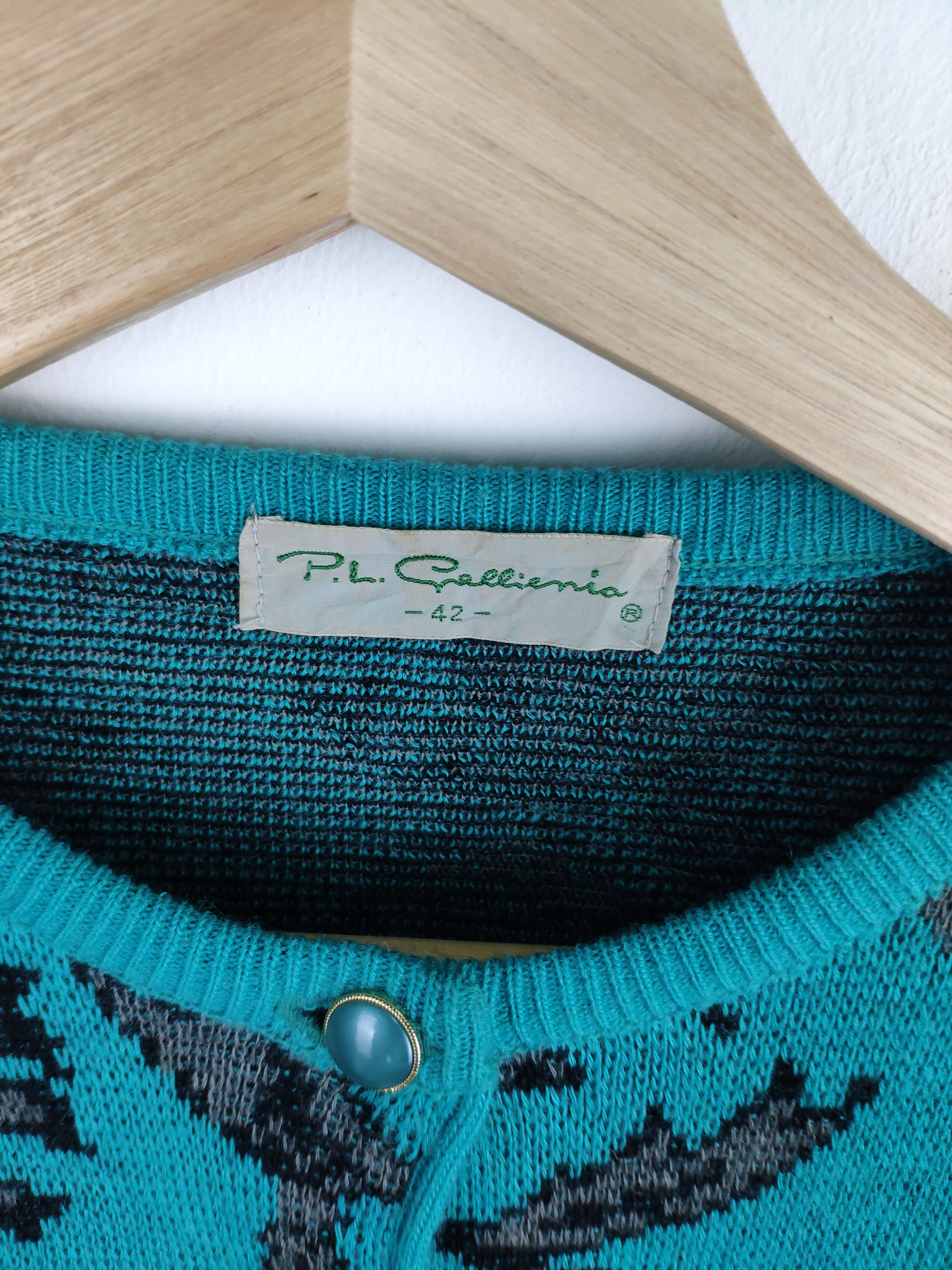 Aran Isles Knitwear × Japanese Brand Vintage Wool Knit Cardigan Paisley Style Size M / US 6-8 / IT 42-44 - 4 Thumbnail
