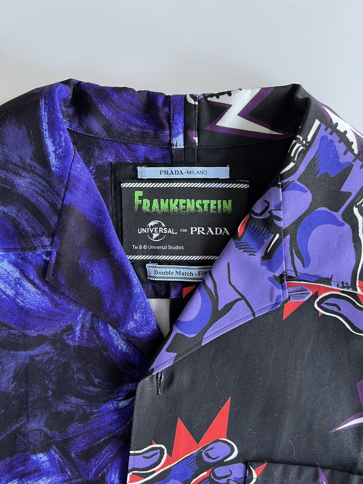Prada Prada Frankenstein Double Match Bowling Shirt Size US S / EU 44-46 / 1 - 3 Thumbnail