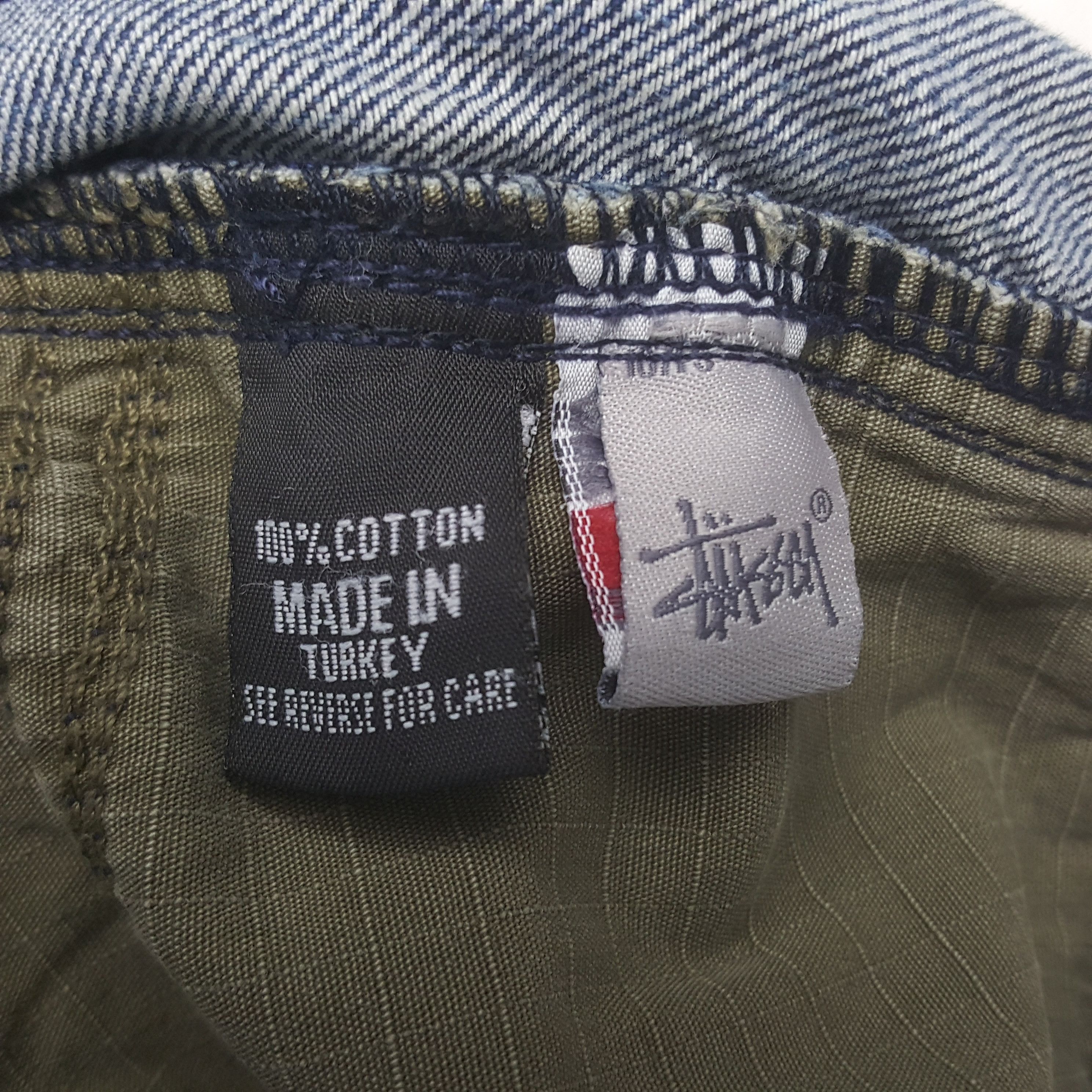 Designer × Stussy × Vintage Vintage Stussy Custom Art Big Logo Denim Jeans Size US 38 / EU 54 - 14 Thumbnail