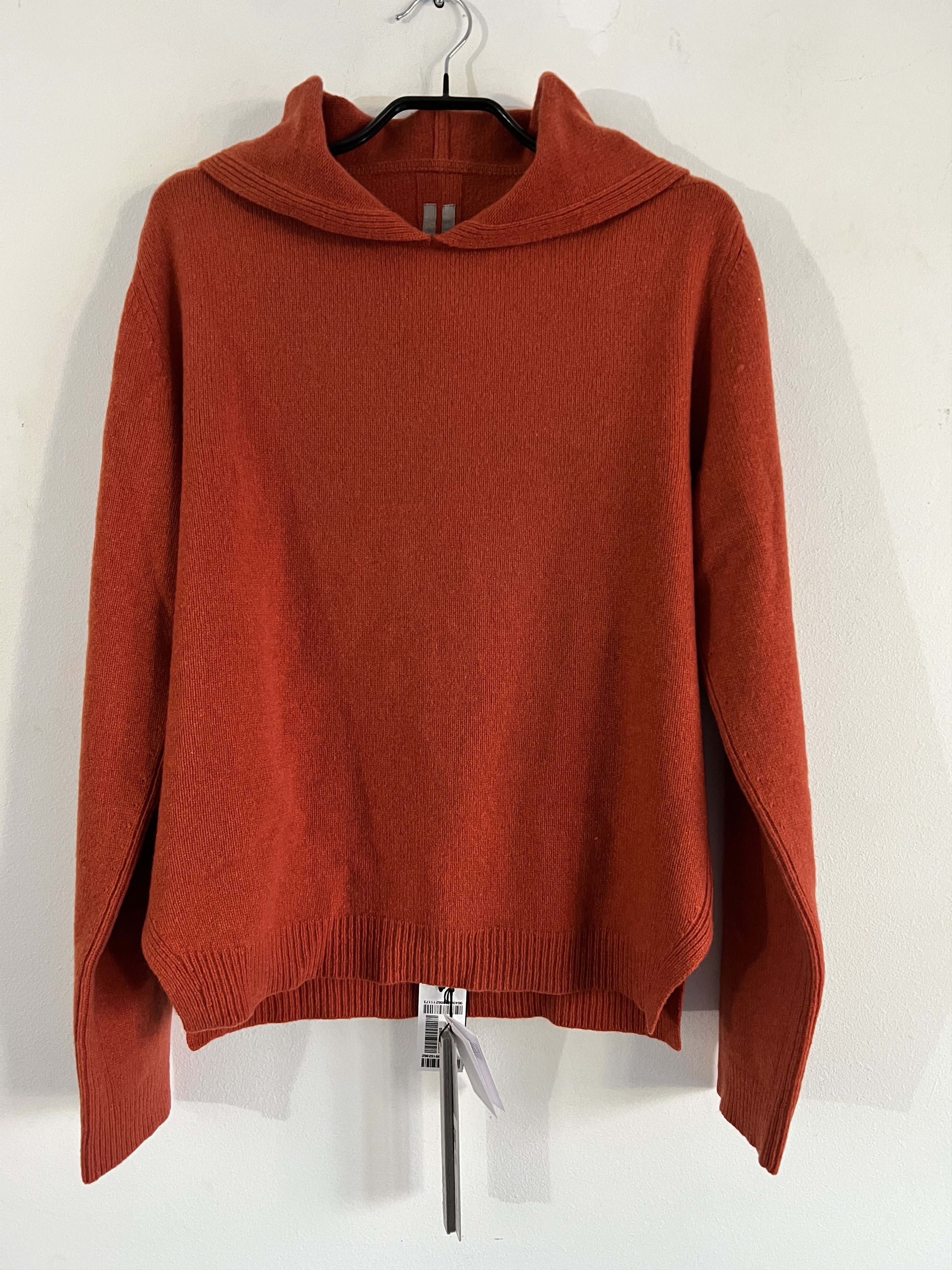 Rick Owens 100% Cashmere Hoodie Knit Size US XL / EU 56 / 4 - 1 Thumbnail