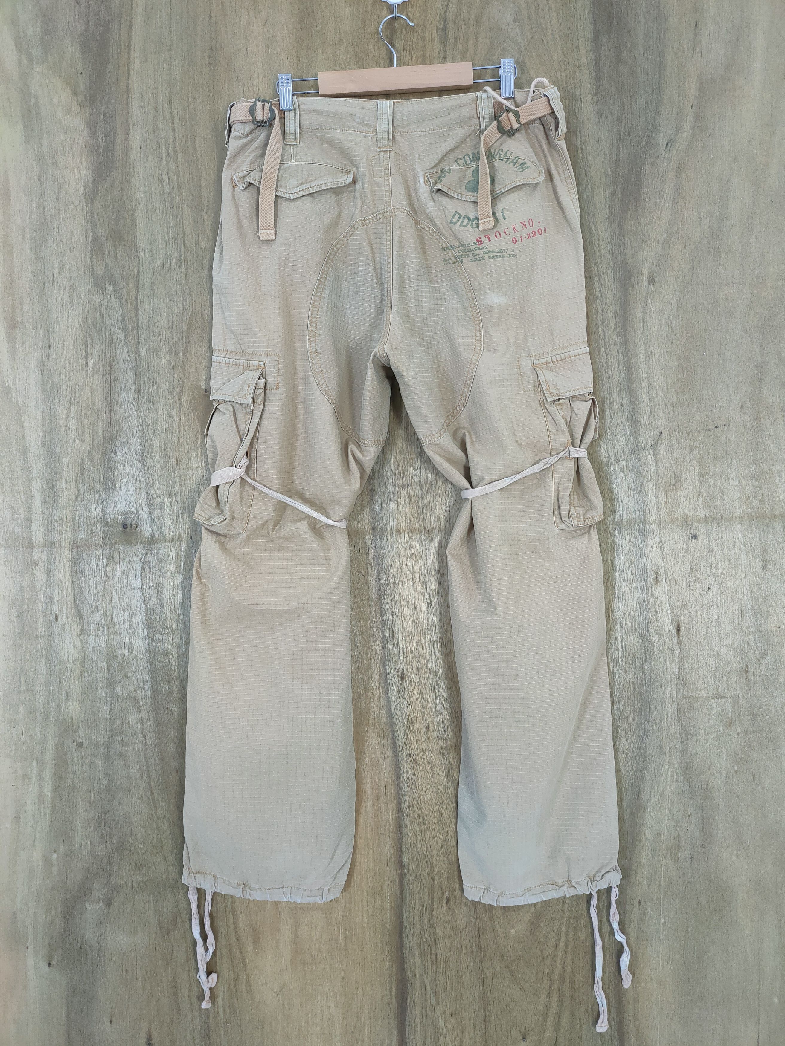 Japanese Brand VINTAGE DDG FADED BONDAGE CARGO PANTS Size US 36 / EU 52 - 3 Thumbnail