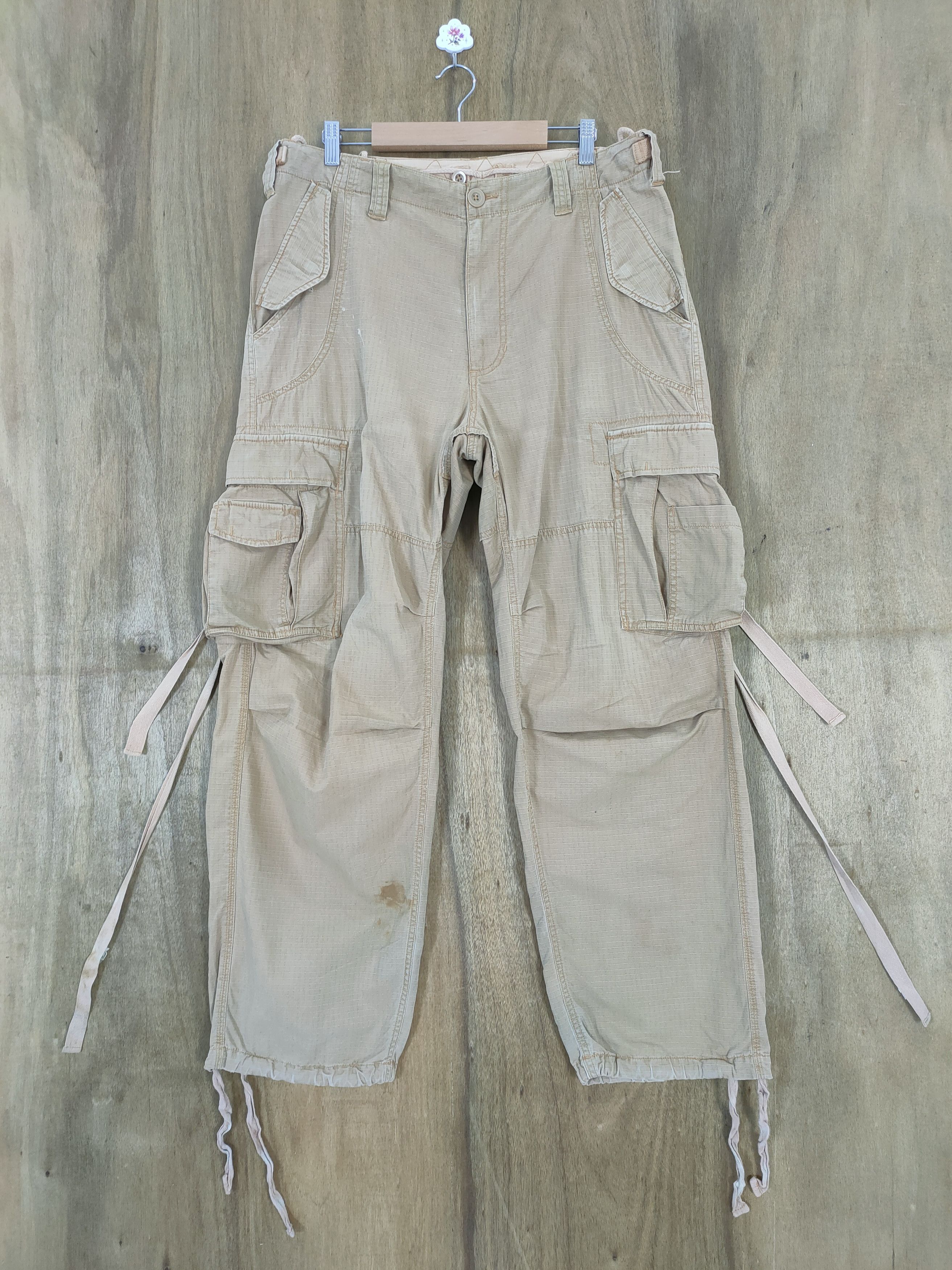 VINTAGE DDG FADED BONDAGE CARGO PANTS