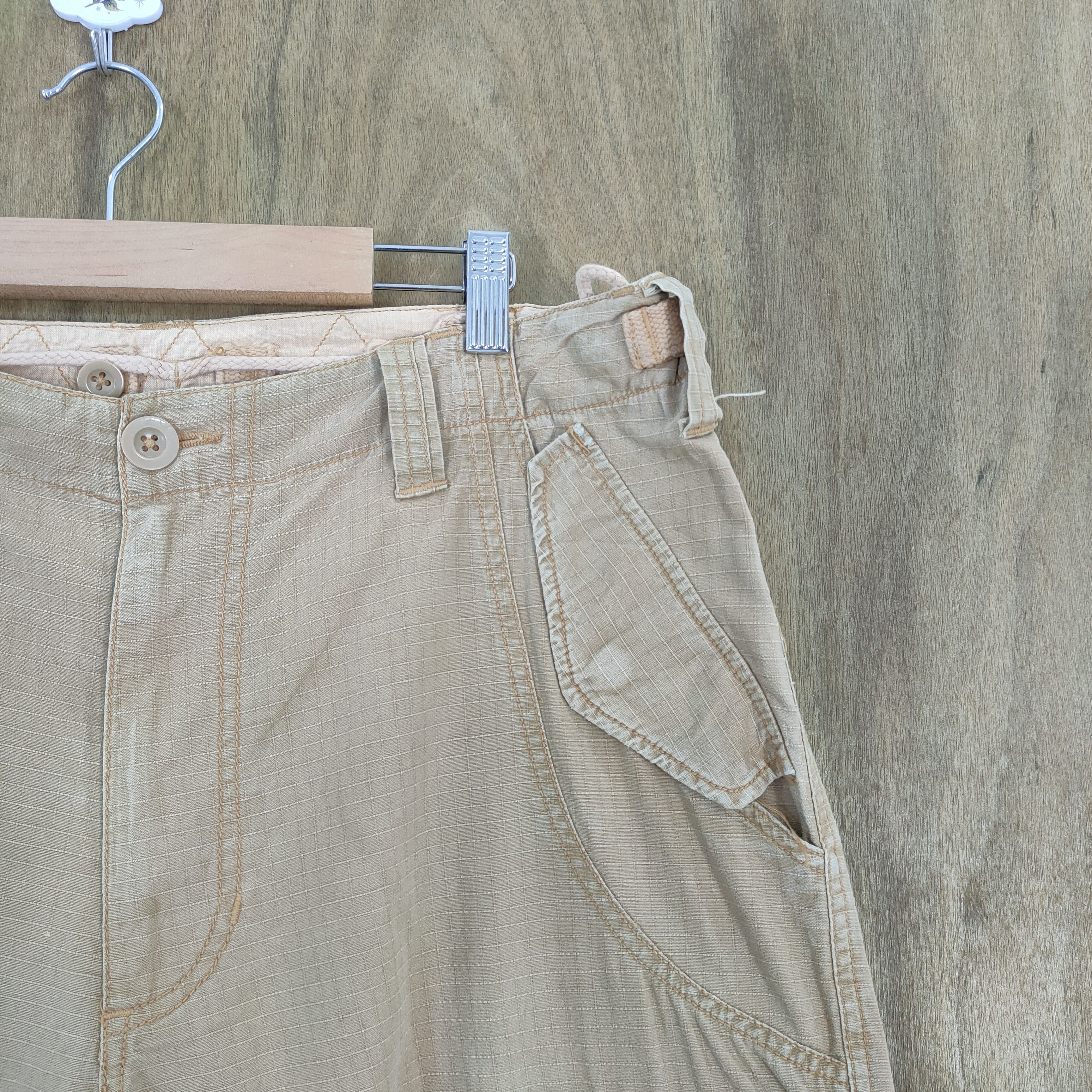 Japanese Brand VINTAGE DDG FADED BONDAGE CARGO PANTS Size US 36 / EU 52 - 8 Thumbnail