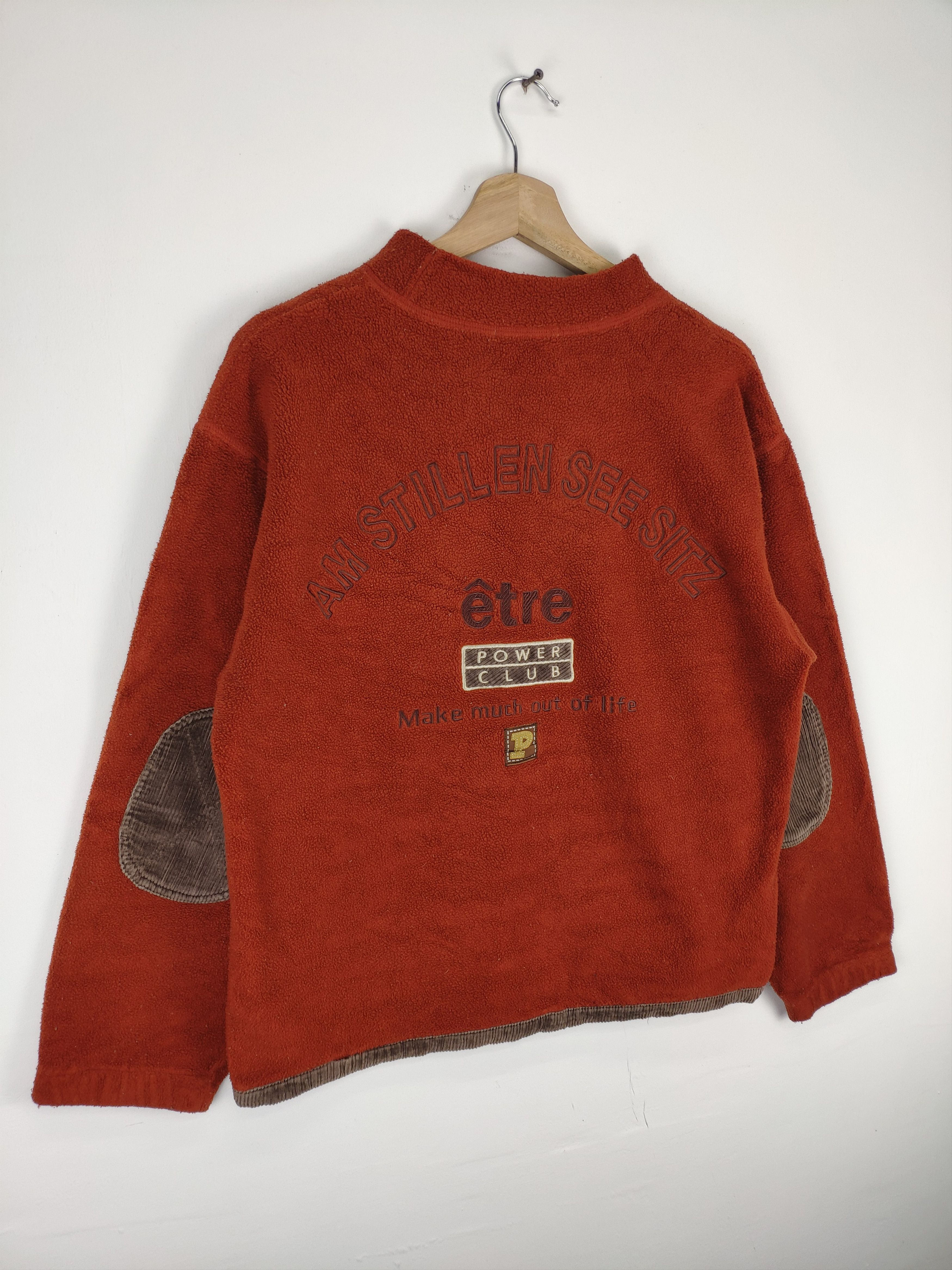 Japanese Brand Vintage Fleece Sweater Power Club Size M / US 6-8 / IT 42-44 - 3 Thumbnail