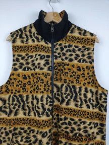 Japanese Brand × Vintage Vintage Vest Leopard Style Reversible Size US M / EU 48-50 / 2 - 2 Thumbnail