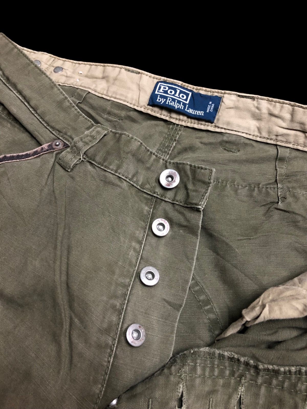 Polo Ralph Lauren DOUBLE KNEE MULTIPOCKET MILITARY STYLE PANT Size US 31 - 10 Thumbnail
