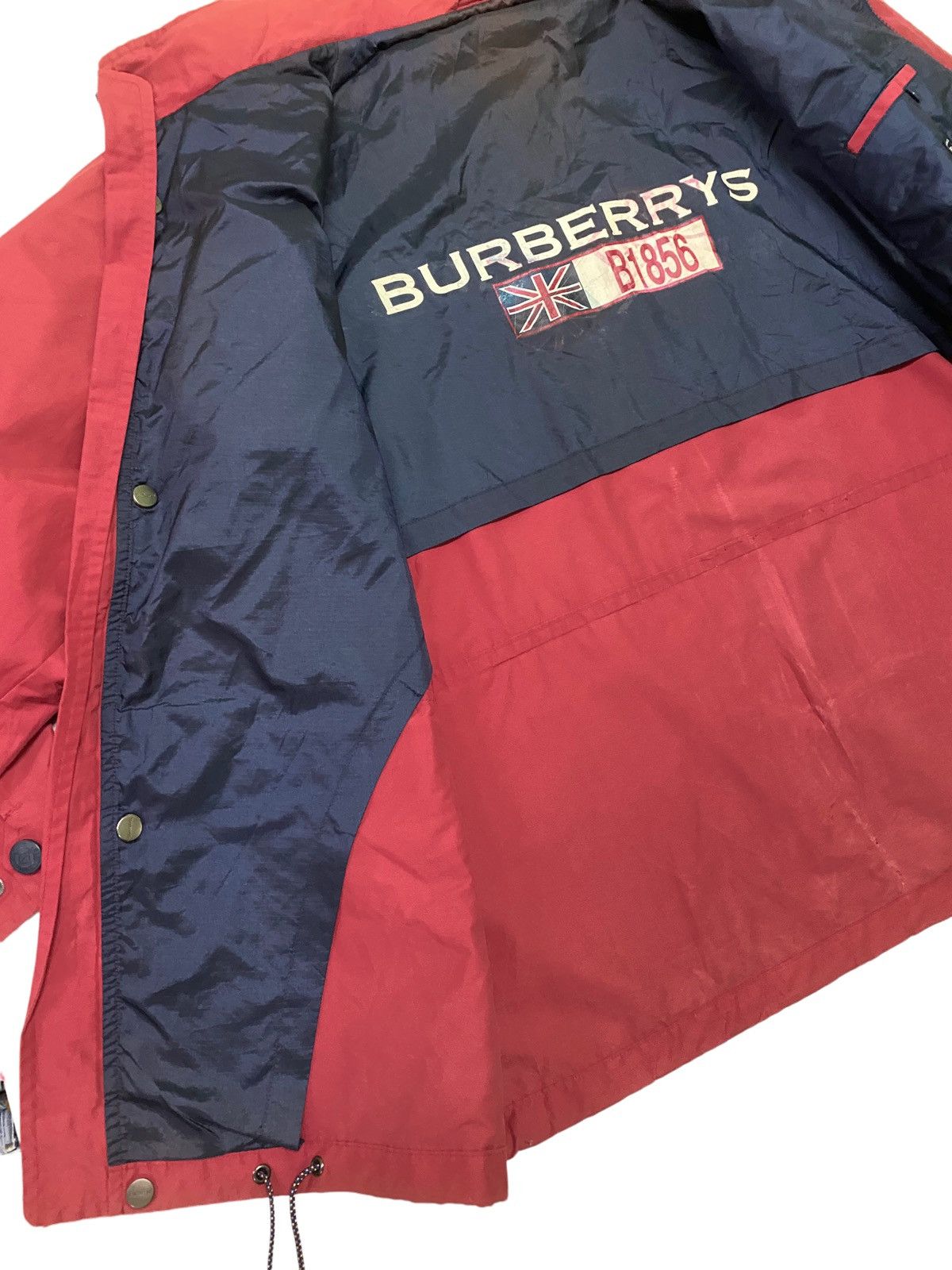 Burberry Vintage Classic Burberry B1856 Red Faded Jacket s46k Size US L / EU 52-54 / 3 - 14 Thumbnail