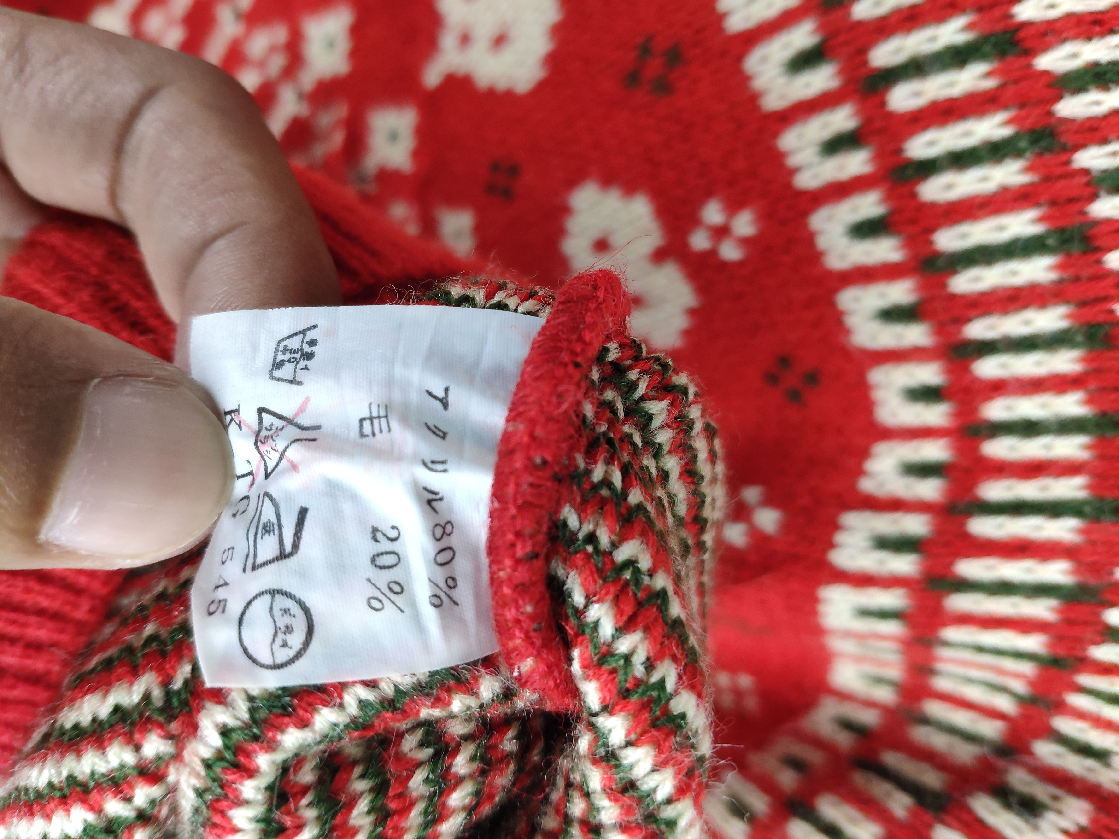 Aran Isles Knitwear × Japanese Brand × Vintage Vintage Wool Knit Sweater Crewneck Native Style Size US L / EU 52-54 / 3 - 5 Thumbnail