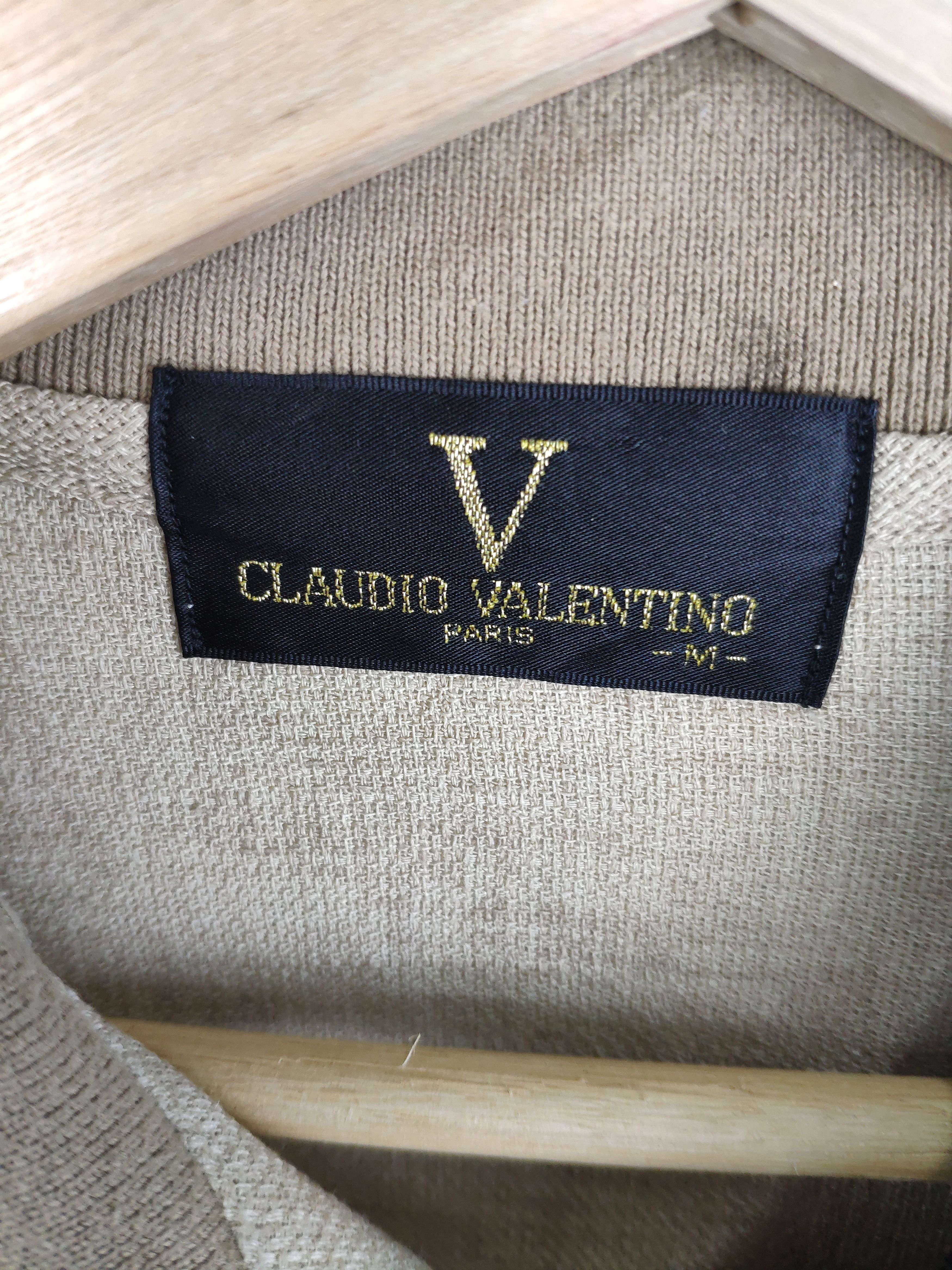 Japanese Brand Vintage 1990s Claudio Valentino Polo Shirt Size US M / EU 48-50 / 2 - 6 Thumbnail