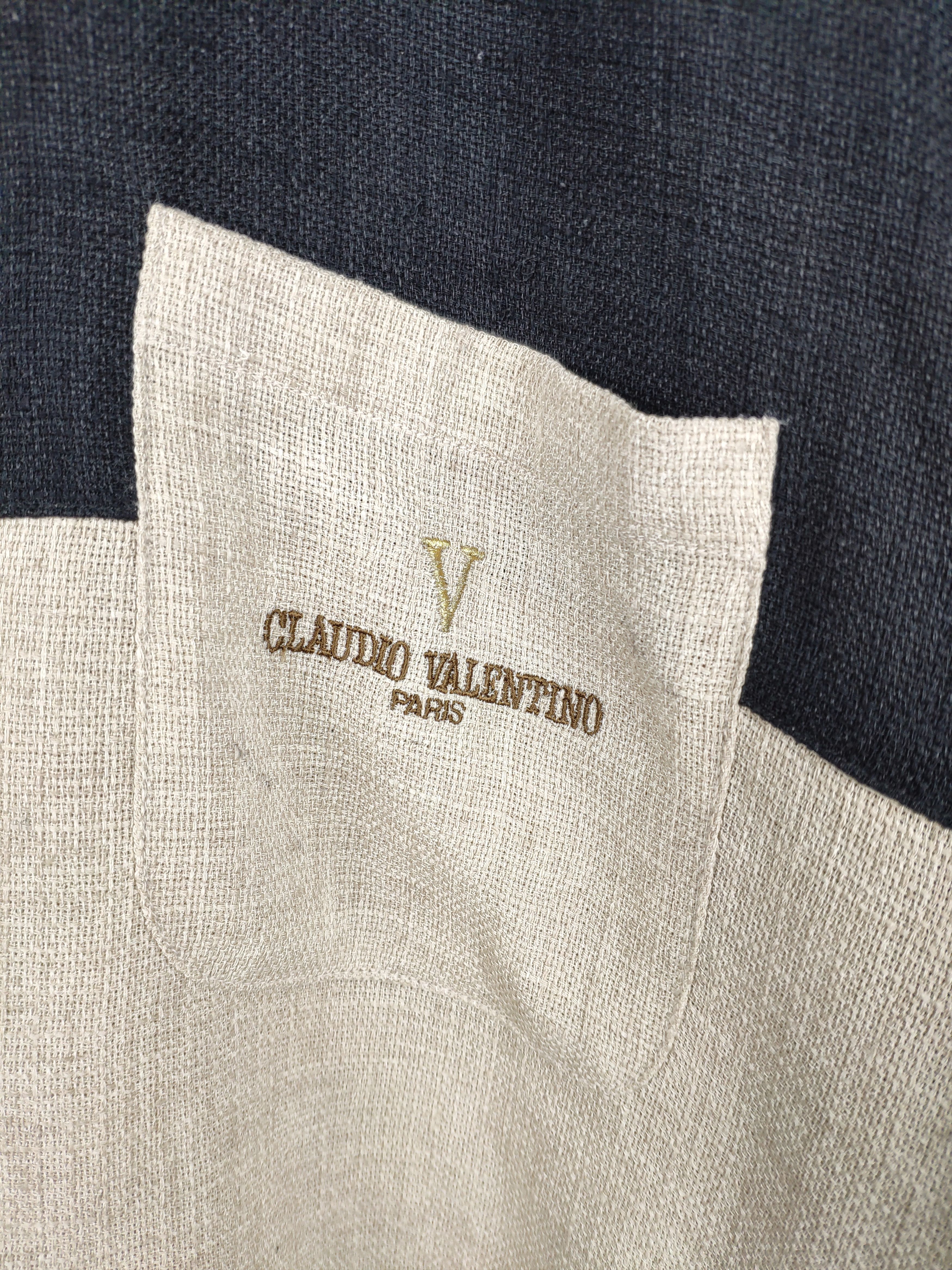 Japanese Brand Vintage 1990s Claudio Valentino Polo Shirt Size US M / EU 48-50 / 2 - 3 Thumbnail