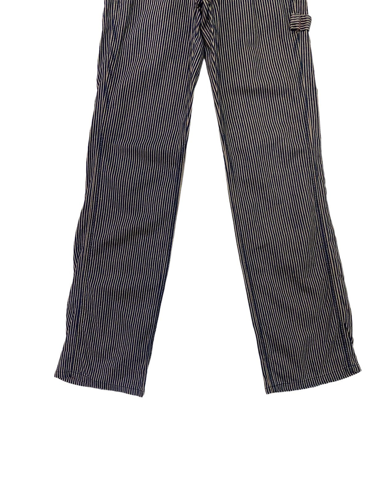 Japanese Brand Vintage Et Boite Carpenter Striped Worker Denim Pant S46k Size US 27 - 5 Thumbnail