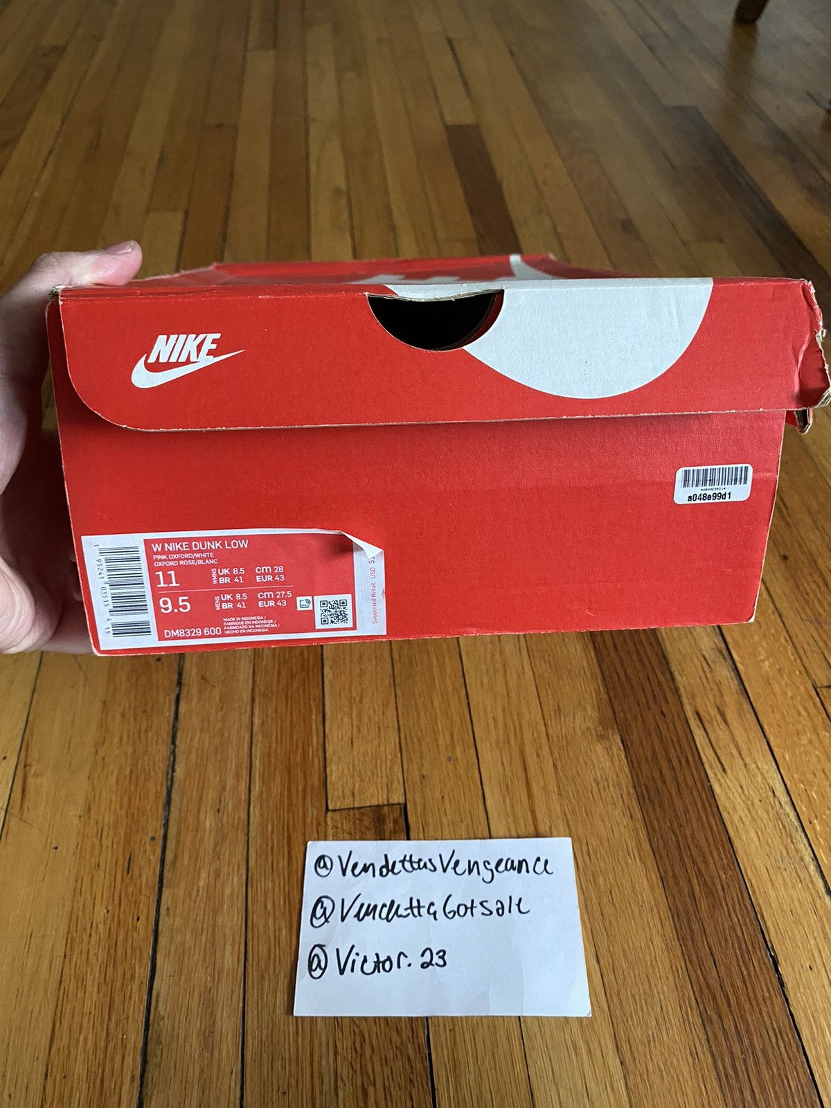 Nike Nike Dunk Low Pink Oxford European Release 2021 US9.5 Size US 9.5 / EU 42-43 - 8 Thumbnail