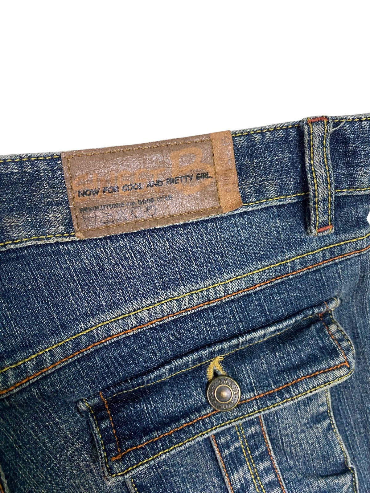 Japanese Brand Flared Sweet B Cargo Multipocket Denim Pant Size US 28 / EU 44 - 11 Thumbnail