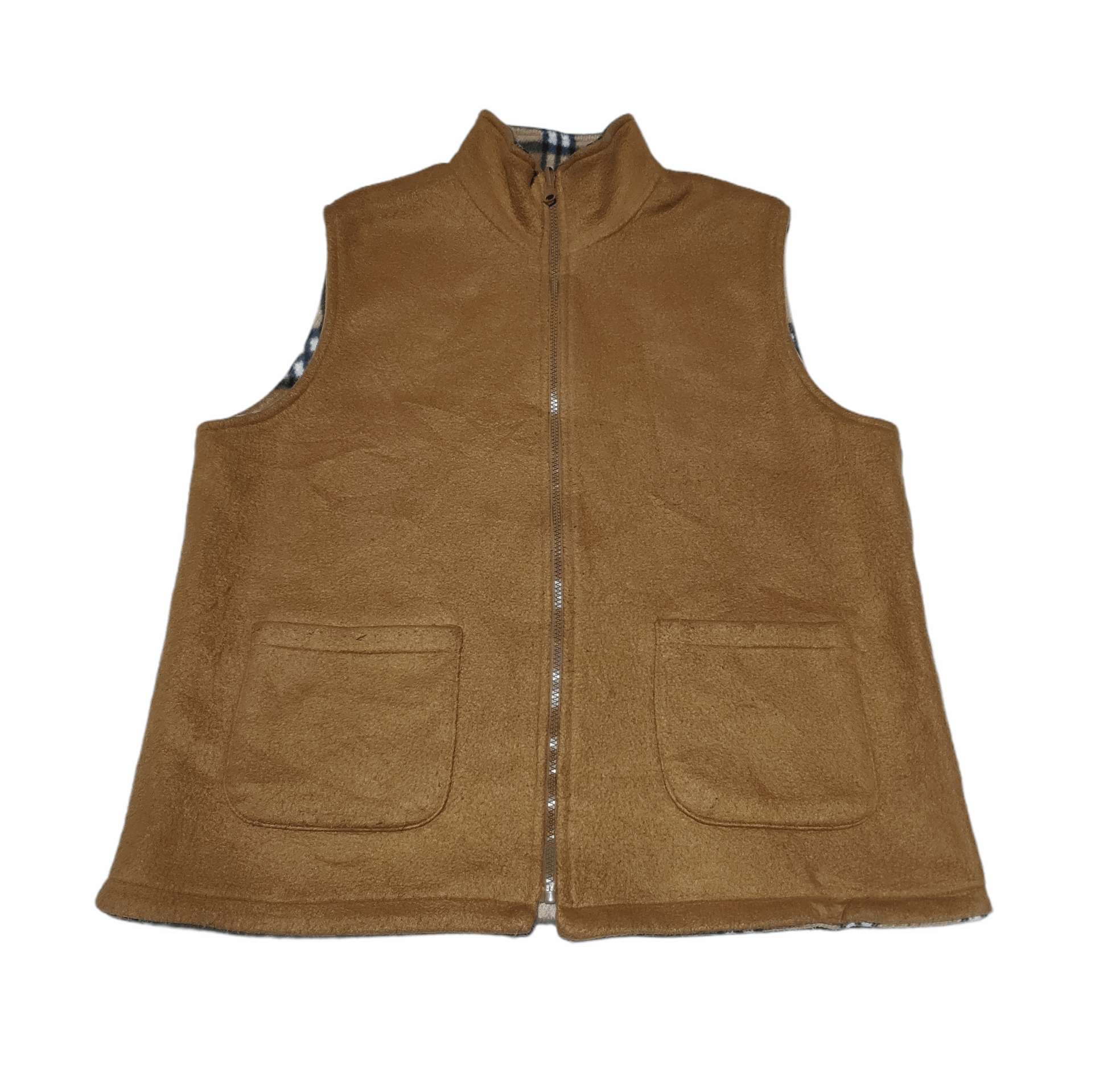 Designer × Japanese Brand Steal 💥 Vintage Burberry Nova Check Style Vest Reversible Size US L / EU 52-54 / 3 - 5 Thumbnail