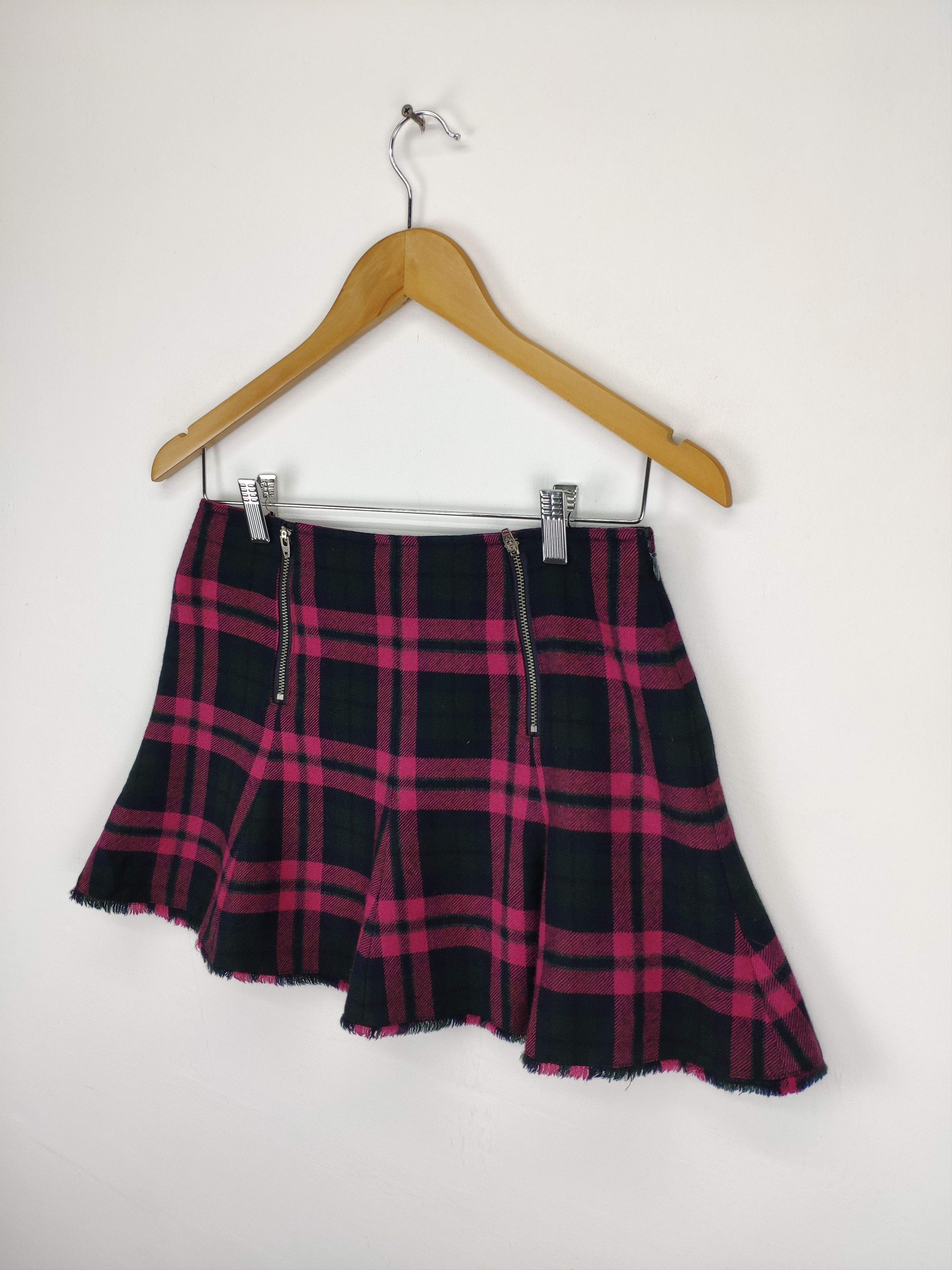 Jil Stuart × Seditionaries Jil Stuart Mini Skirt Plaid Style Punk Style Size 26" / US 2 / IT 38 - 2 Thumbnail