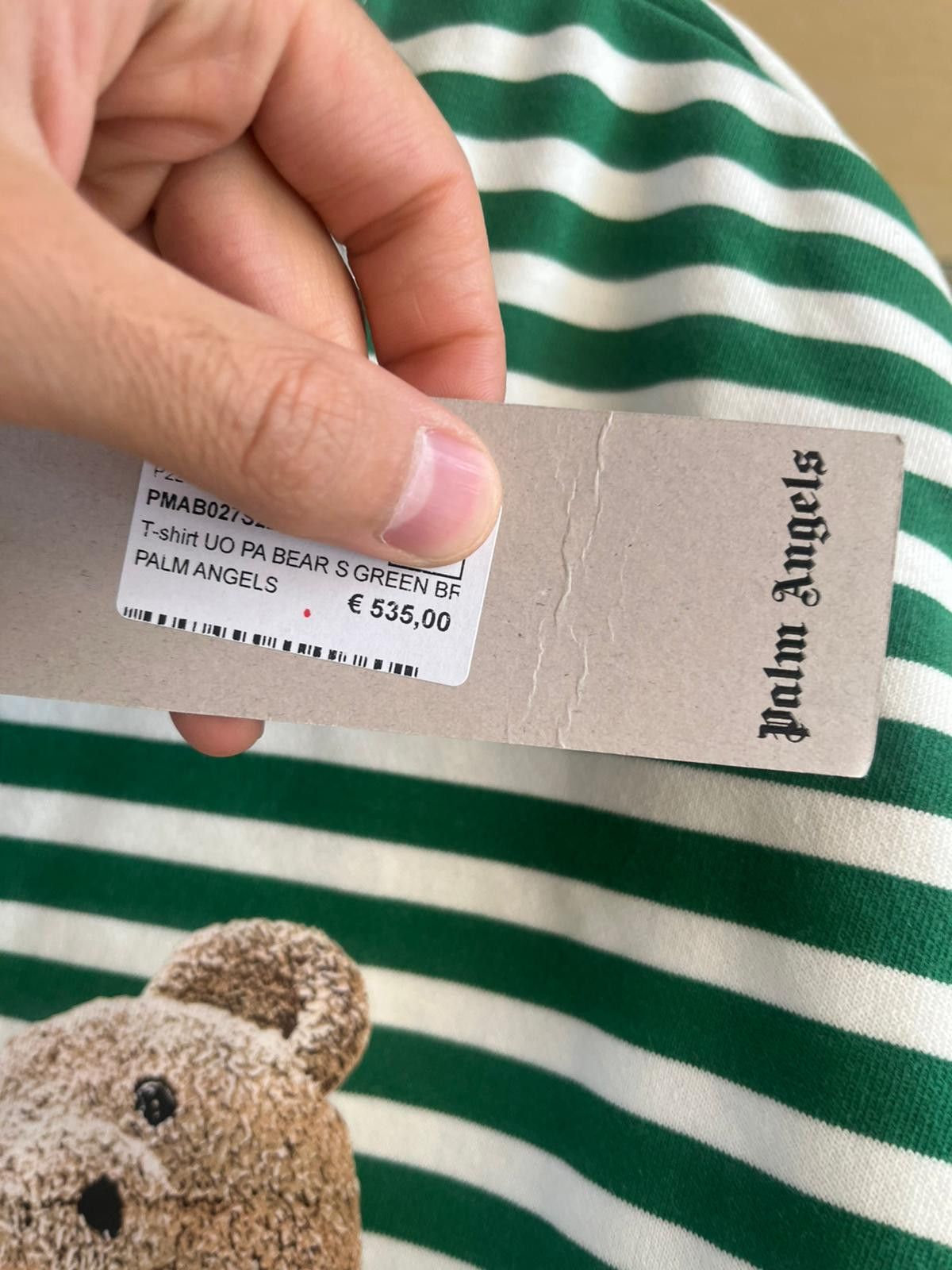 Online Palm angels striped bear tee size M