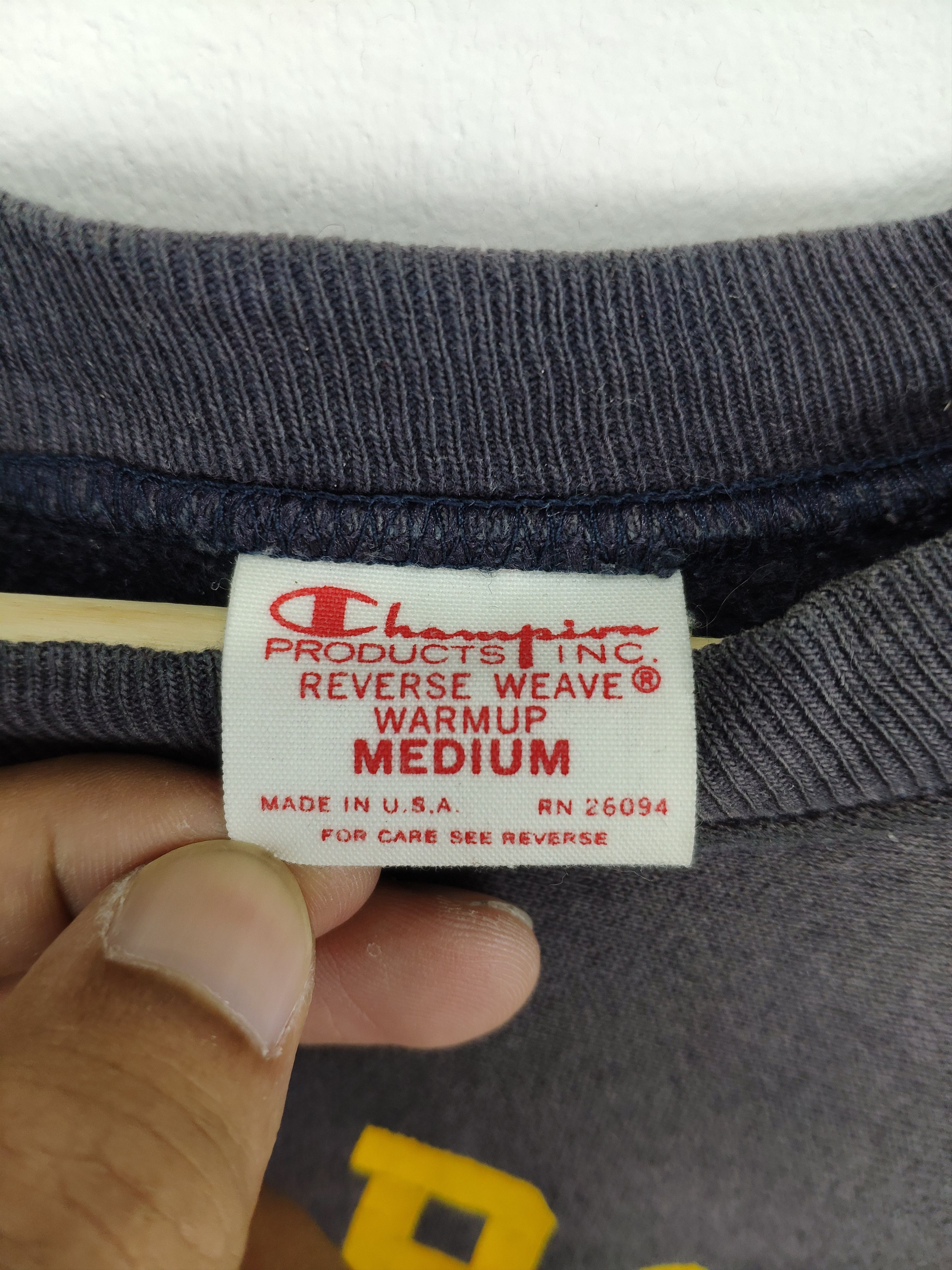 Champion × Vintage Vintage 90s Champion Sweatshirt West Point Sun Faded Size US M / EU 48-50 / 2 - 7 Thumbnail