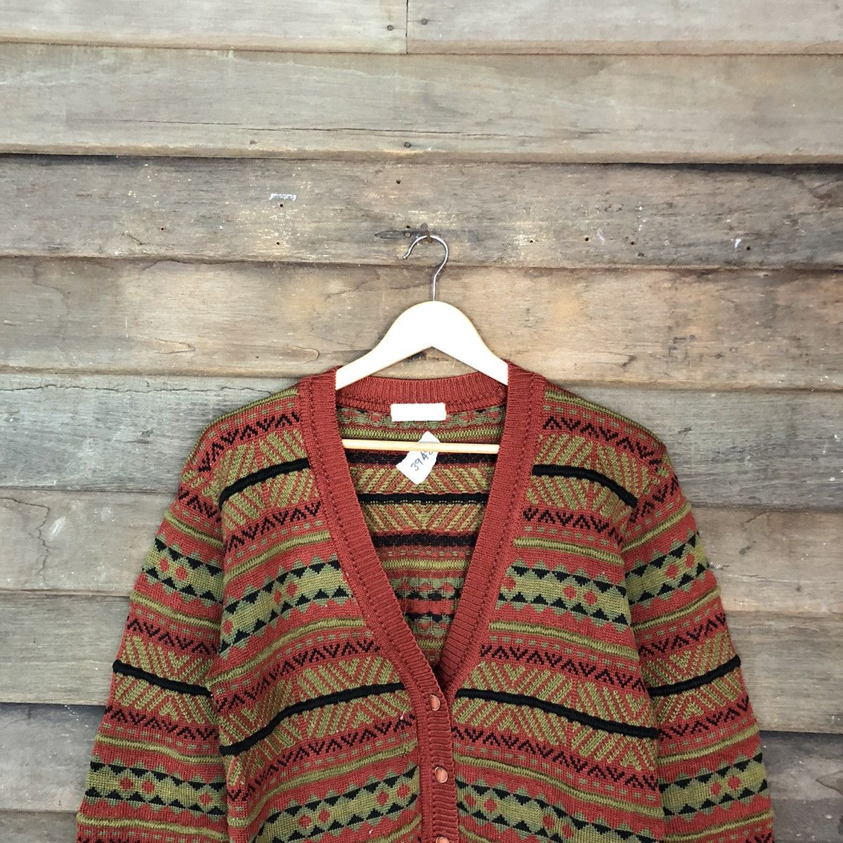 Vintage Pallspyra Brown Navajo distressed knitwear Cardigan #3948 Size US S / EU 44-46 / 1 - 2 Thumbnail