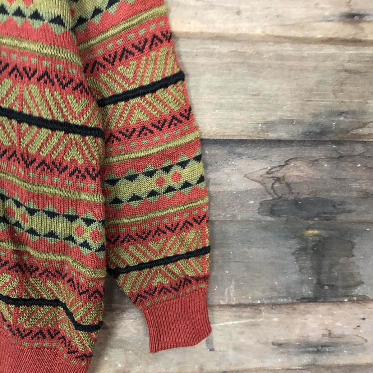 Vintage Pallspyra Brown Navajo distressed knitwear Cardigan #3948 Size US S / EU 44-46 / 1 - 4 Thumbnail