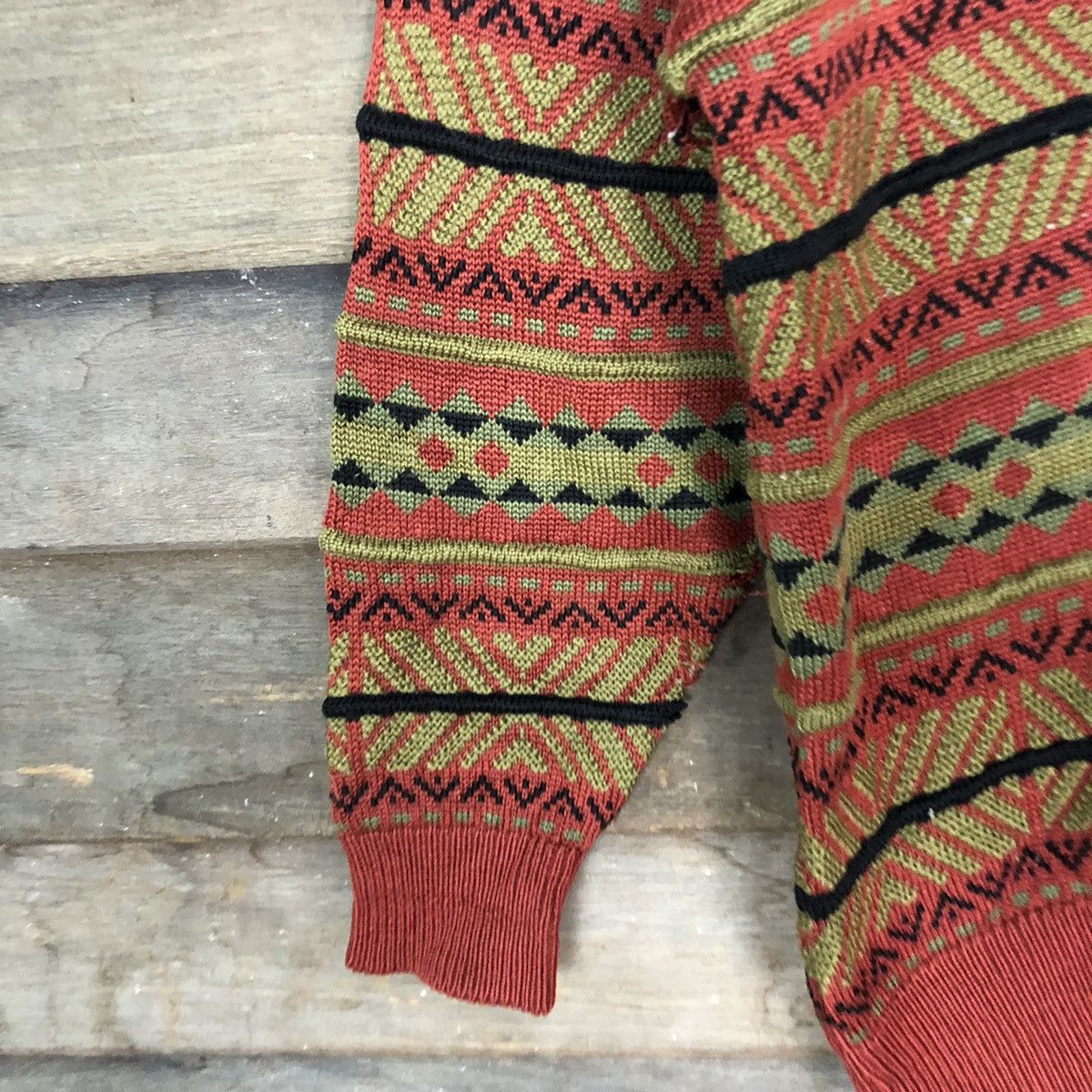 Vintage Pallspyra Brown Navajo distressed knitwear Cardigan #3948 Size US S / EU 44-46 / 1 - 6 Thumbnail