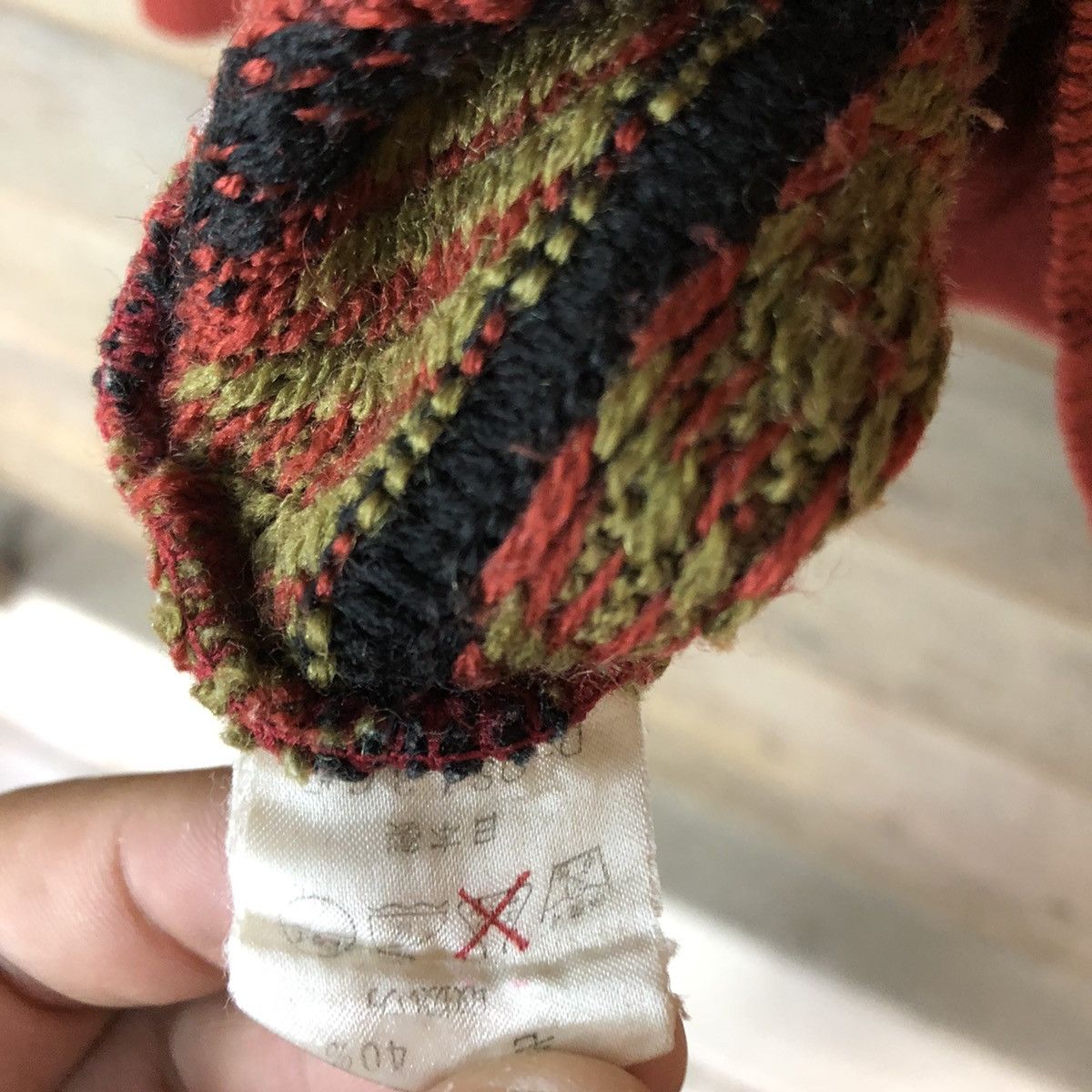 Vintage Pallspyra Brown Navajo distressed knitwear Cardigan #3948 Size US S / EU 44-46 / 1 - 14 Thumbnail