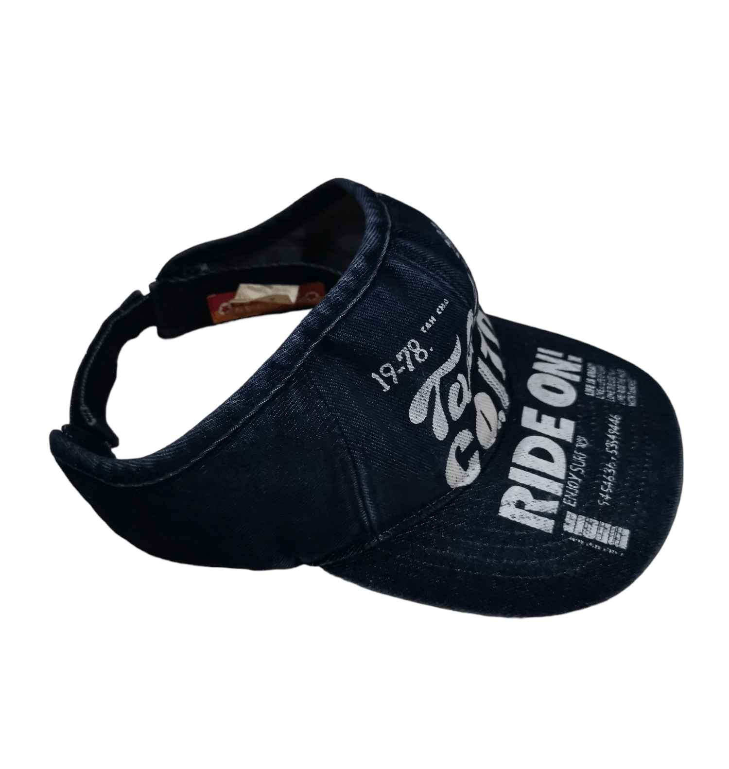 Japanese Brand × Vintage Vintage Cheetah Tahchee Denim Half Cap Size ONE SIZE - 3 Thumbnail