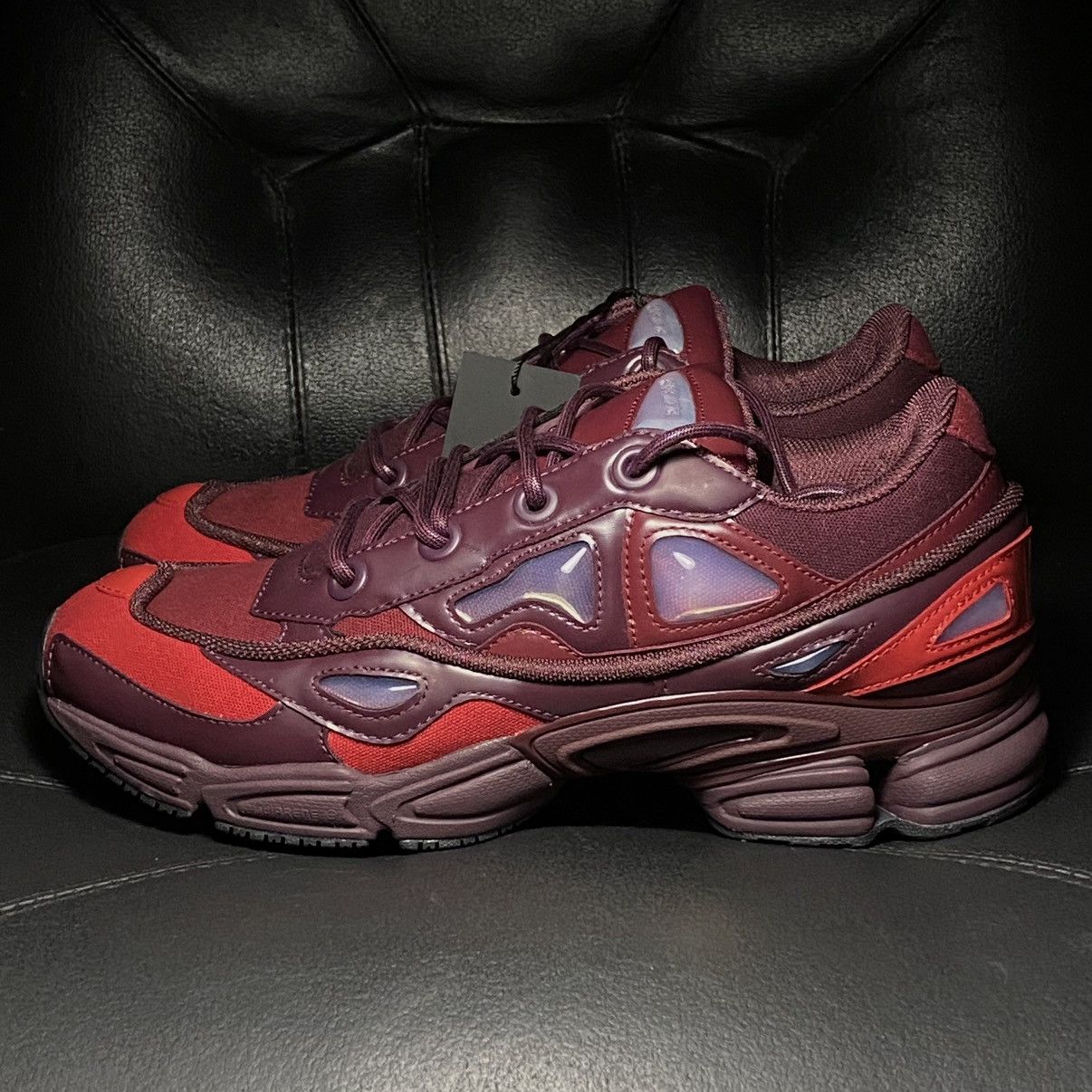 Adidas × Raf Simons Raf Simons x Ozweego 3 Burgundy Size US 10 / EU 43 - 3 Thumbnail