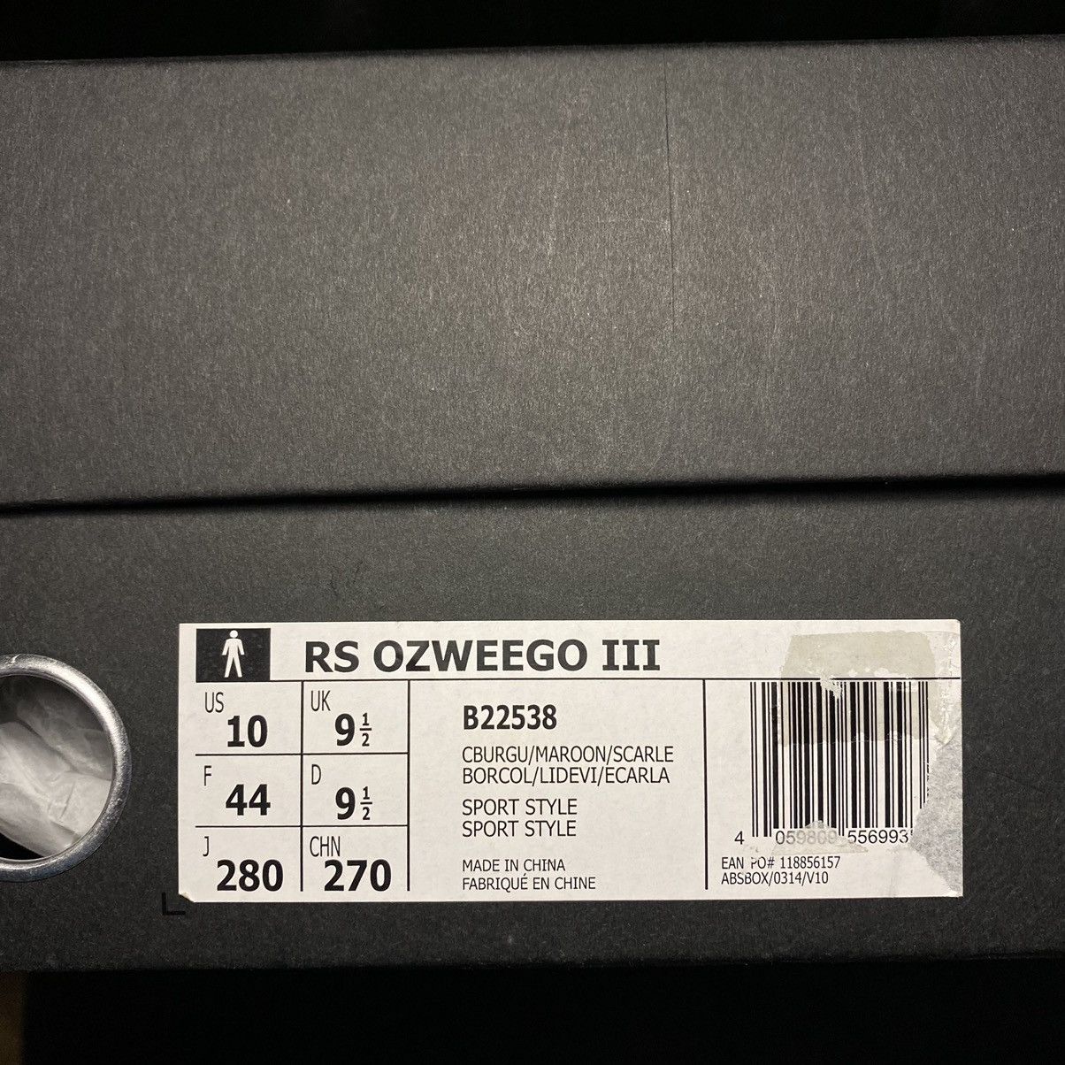 Adidas × Raf Simons Raf Simons x Ozweego 3 Burgundy Size US 10 / EU 43 - 9 Thumbnail