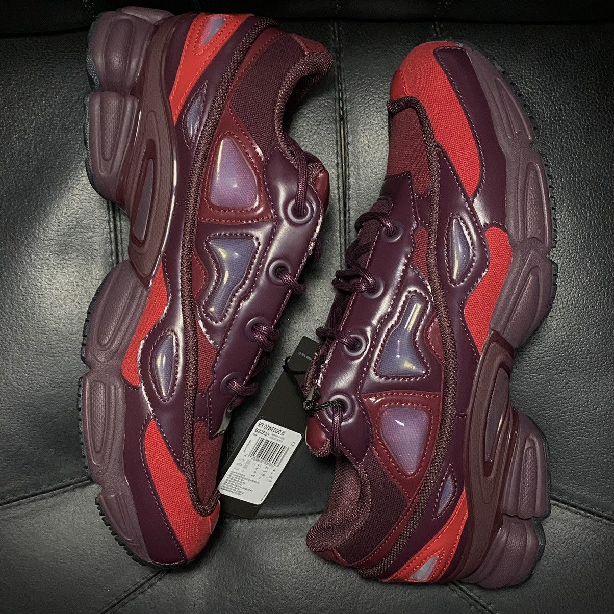 Adidas × Raf Simons Raf Simons x Ozweego 3 Burgundy Size US 10 / EU 43 - 6 Thumbnail