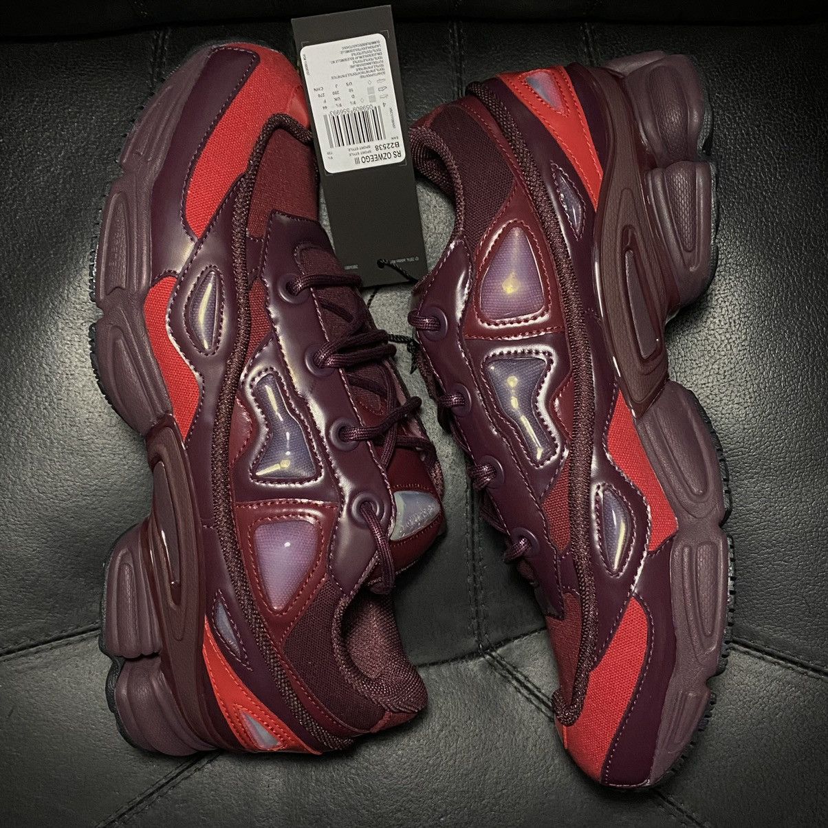 Adidas × Raf Simons Raf Simons x Ozweego 3 Burgundy Size US 10 / EU 43 - 5 Thumbnail