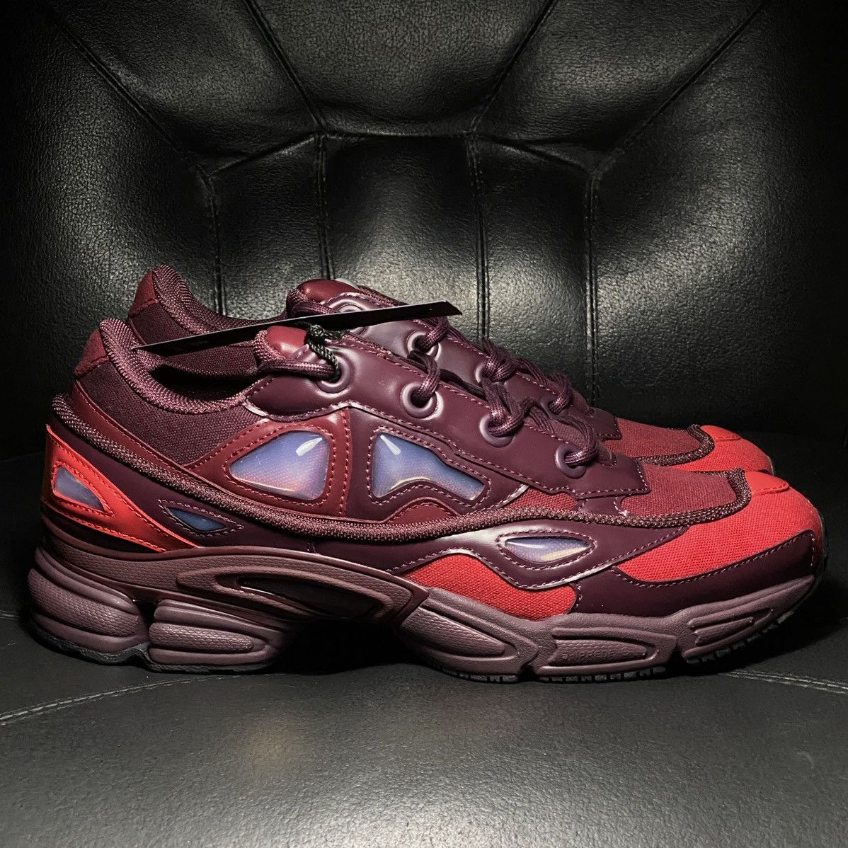 Adidas × Raf Simons Raf Simons x Ozweego 3 Burgundy Size US 10 / EU 43 - 1 Thumbnail
