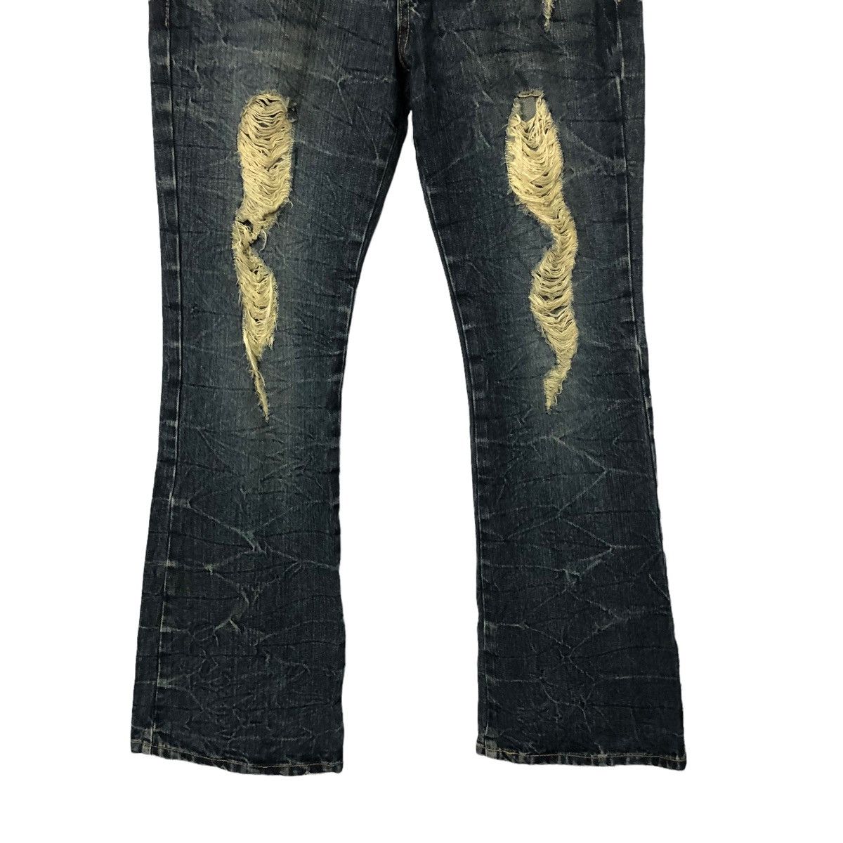 Japanese Brand Vintage Daily Topics Bootcut Distressed Denim Pants W30 Size 30" / US 8 / IT 44 - 3 Thumbnail